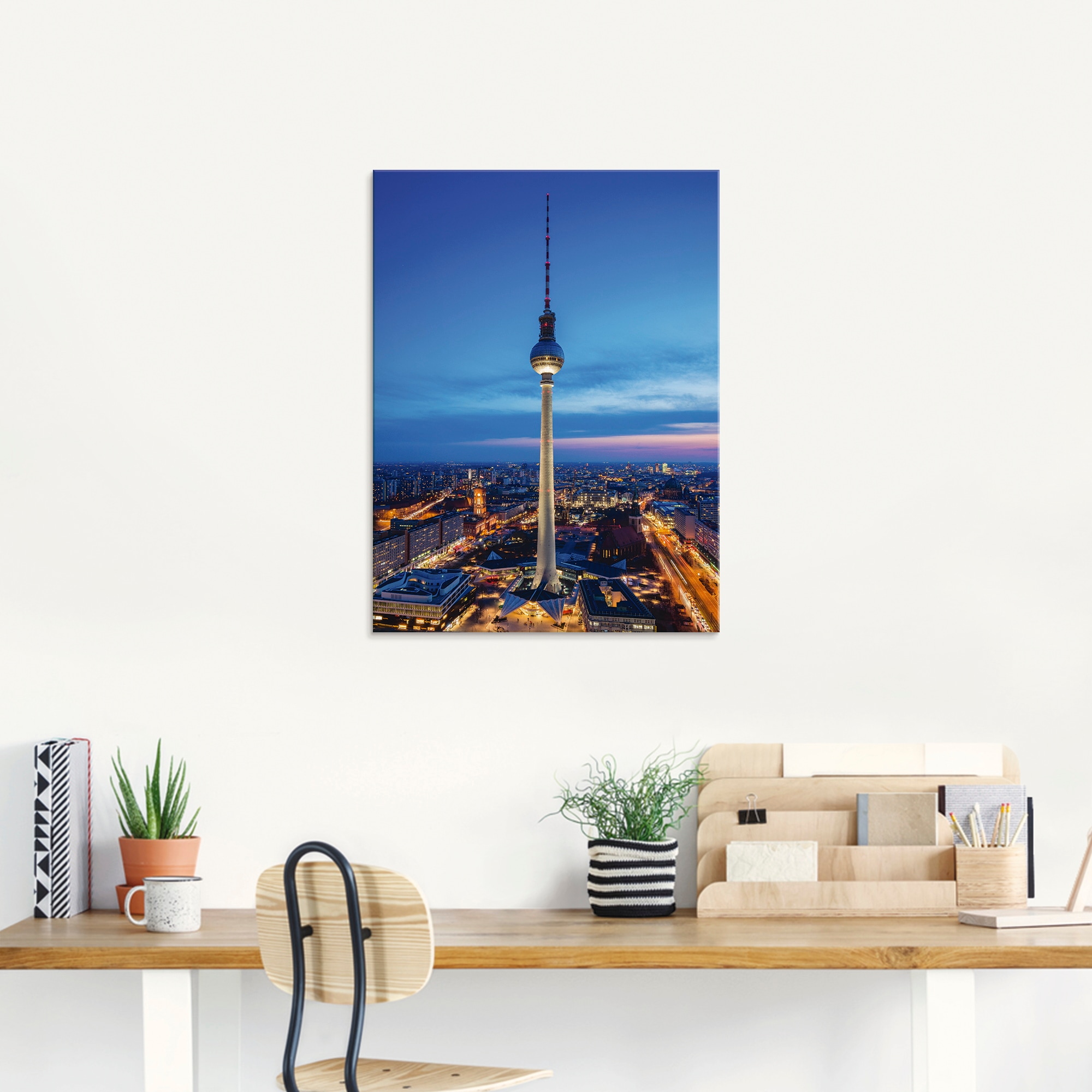 Artland Glasbild »Berlin Fernsehturm« Deutschland 1 Stk. tlg. in verschiedenen Grössen