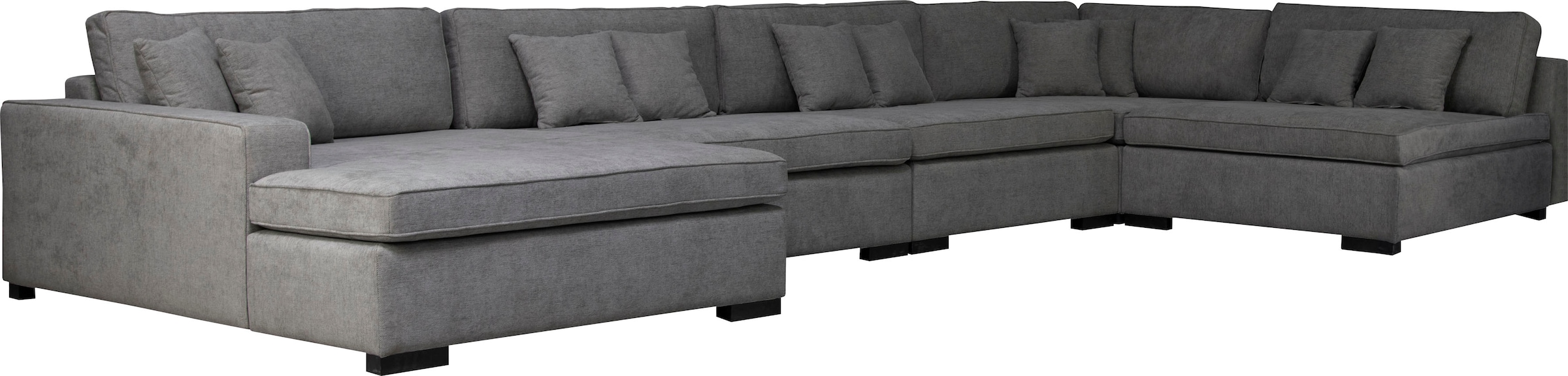 Home affaire Wohnlandschaft »Skara XXL U-Form«, Lounge-Sofa XXL mit Federkern-Polsterung, in vielen Bezugsvarianten