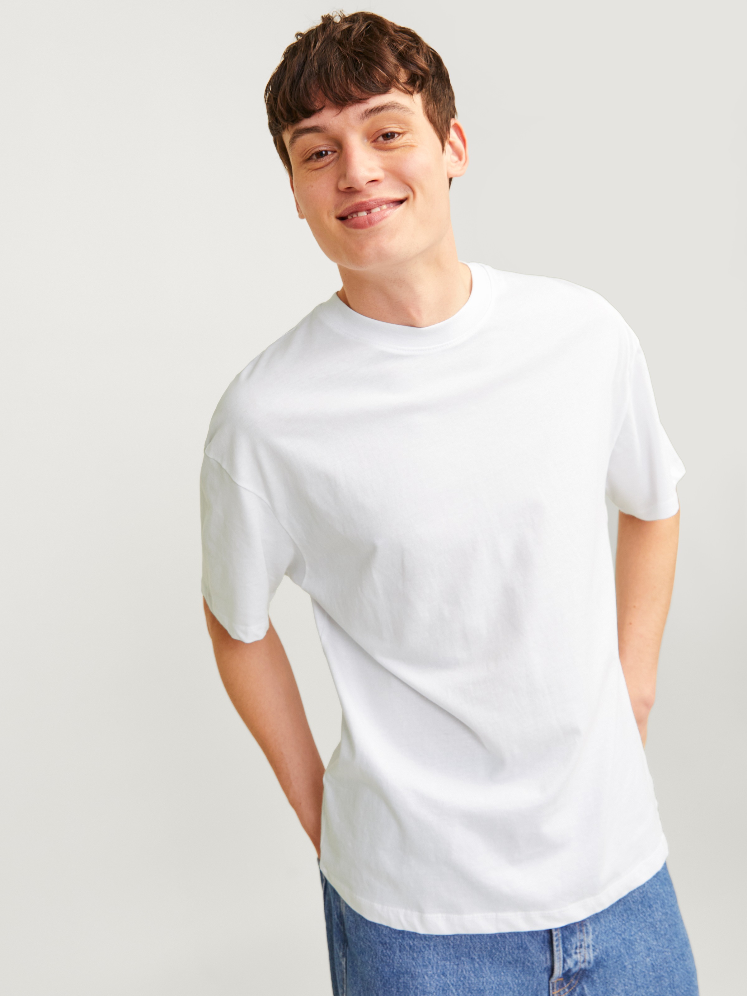 Jack & Jones Rundhalsshirt »JJEBRADLEY TEE SS O-NECK 2PK MP NOOS« Packung, 2 Stk.