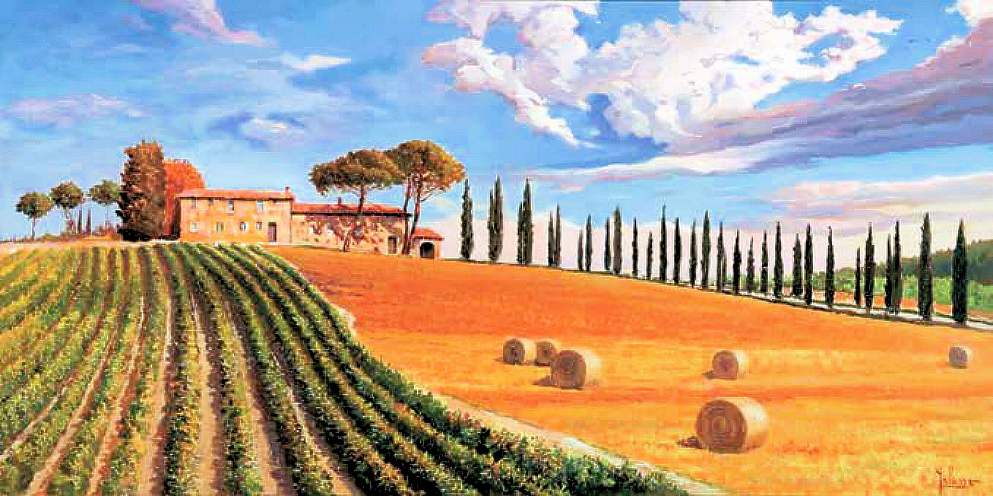 Image of Home affaire Kunstdruck »ADRIANO GALASSO / Colline toscane«, (1 St.) bei Ackermann Versand Schweiz