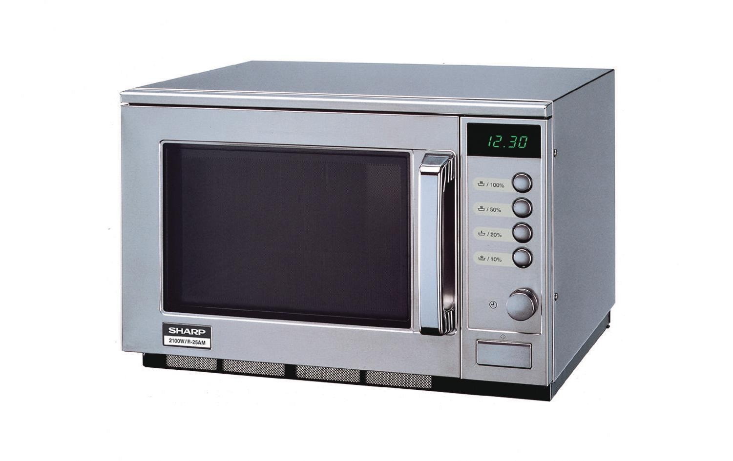 Sharp Mikrowelle »R25AM Silberfarben«, 2100 W