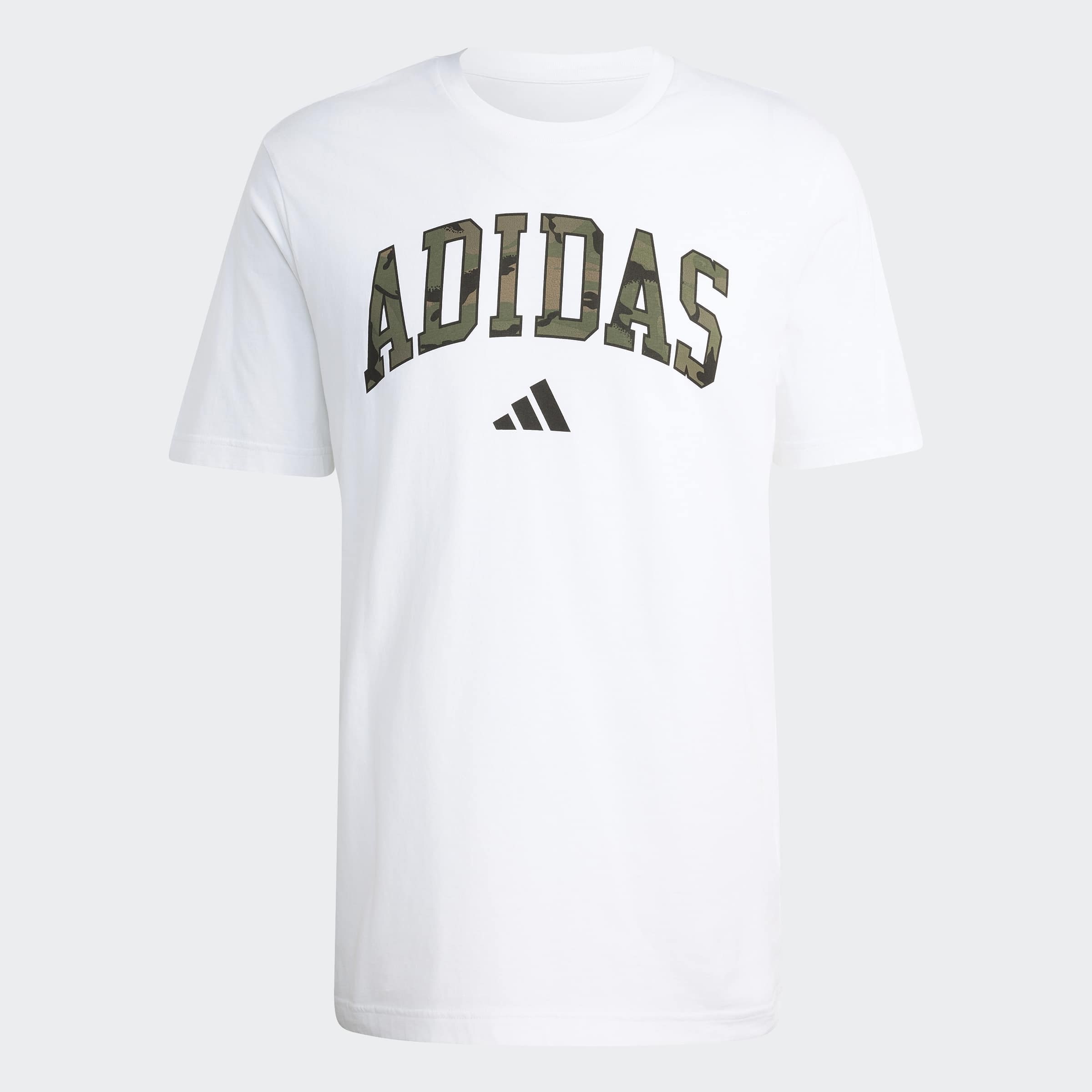 adidas Sportswear T-shirt »CAMO SCRIPT GRAPHIC« pour adultes, style sportif, sans fermeture, design basique