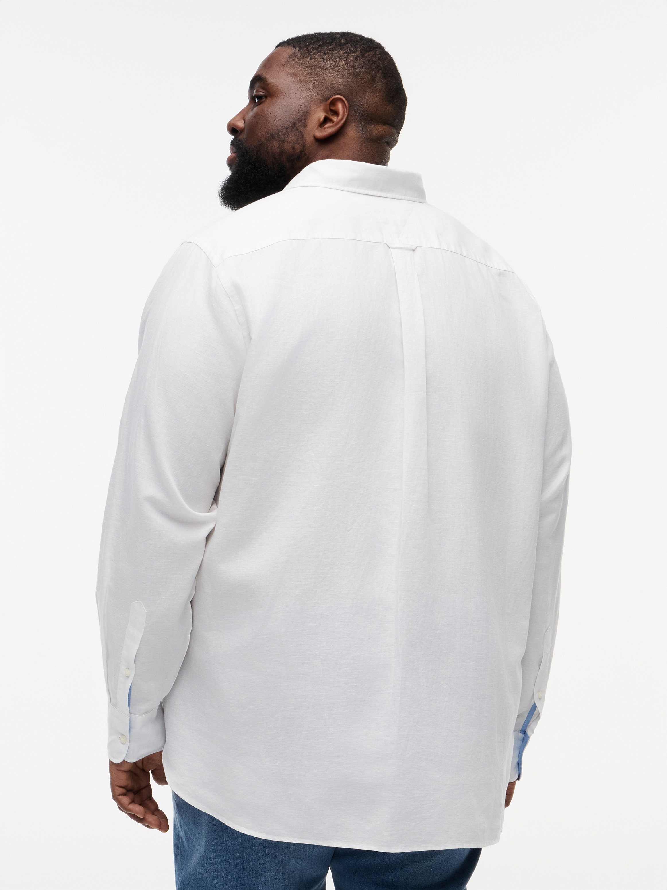 Tommy Hilfiger Big & Tall Chemise à manches longues »BT- LINEN« Grandes tailles Regular Fit mélange lin à col boutonné