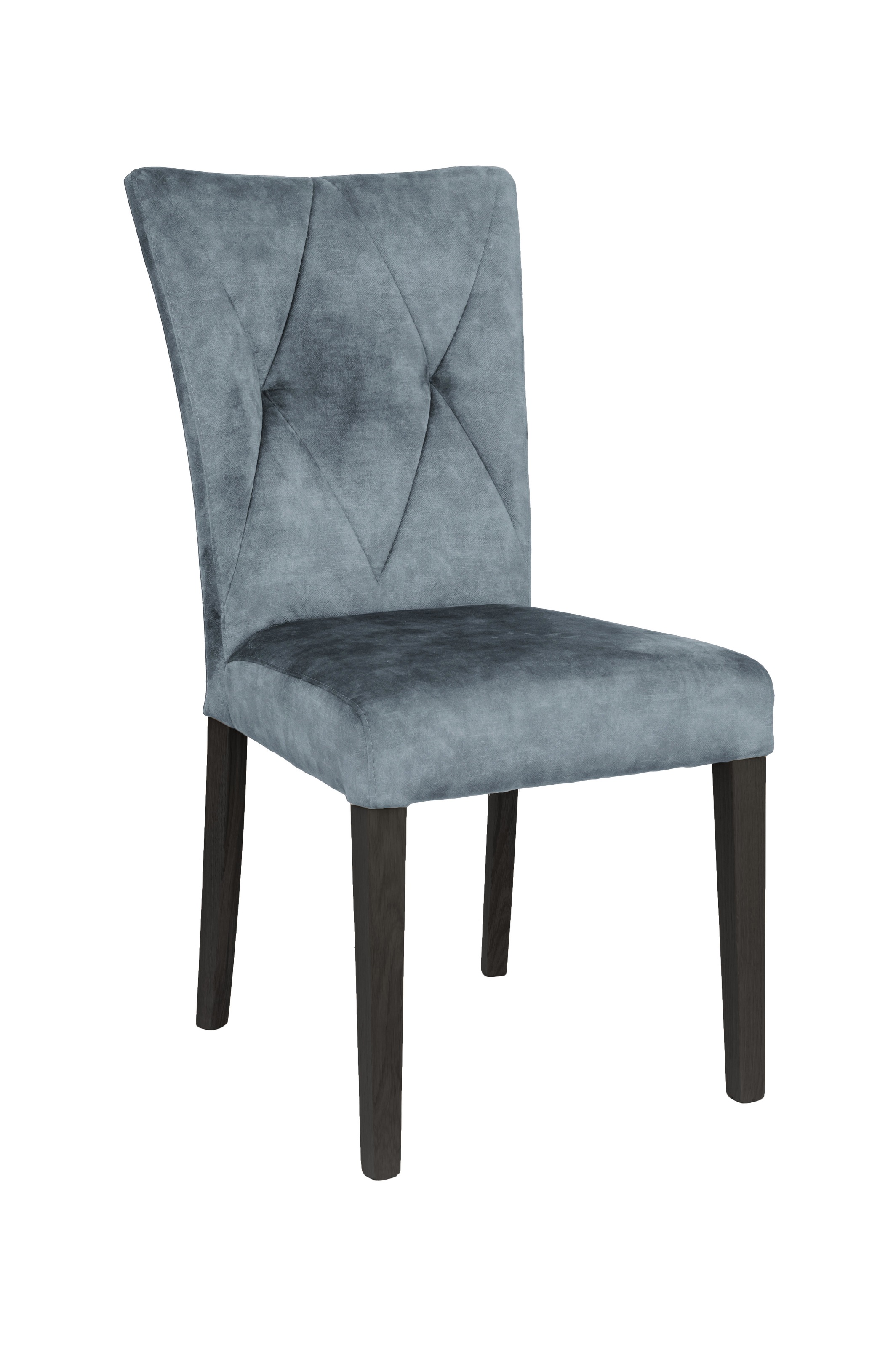 Home affaire 4-Fussstuhl »Diamond«, (Set), 2 St., Samtvelours, Sitz und Ruecken gepolstert