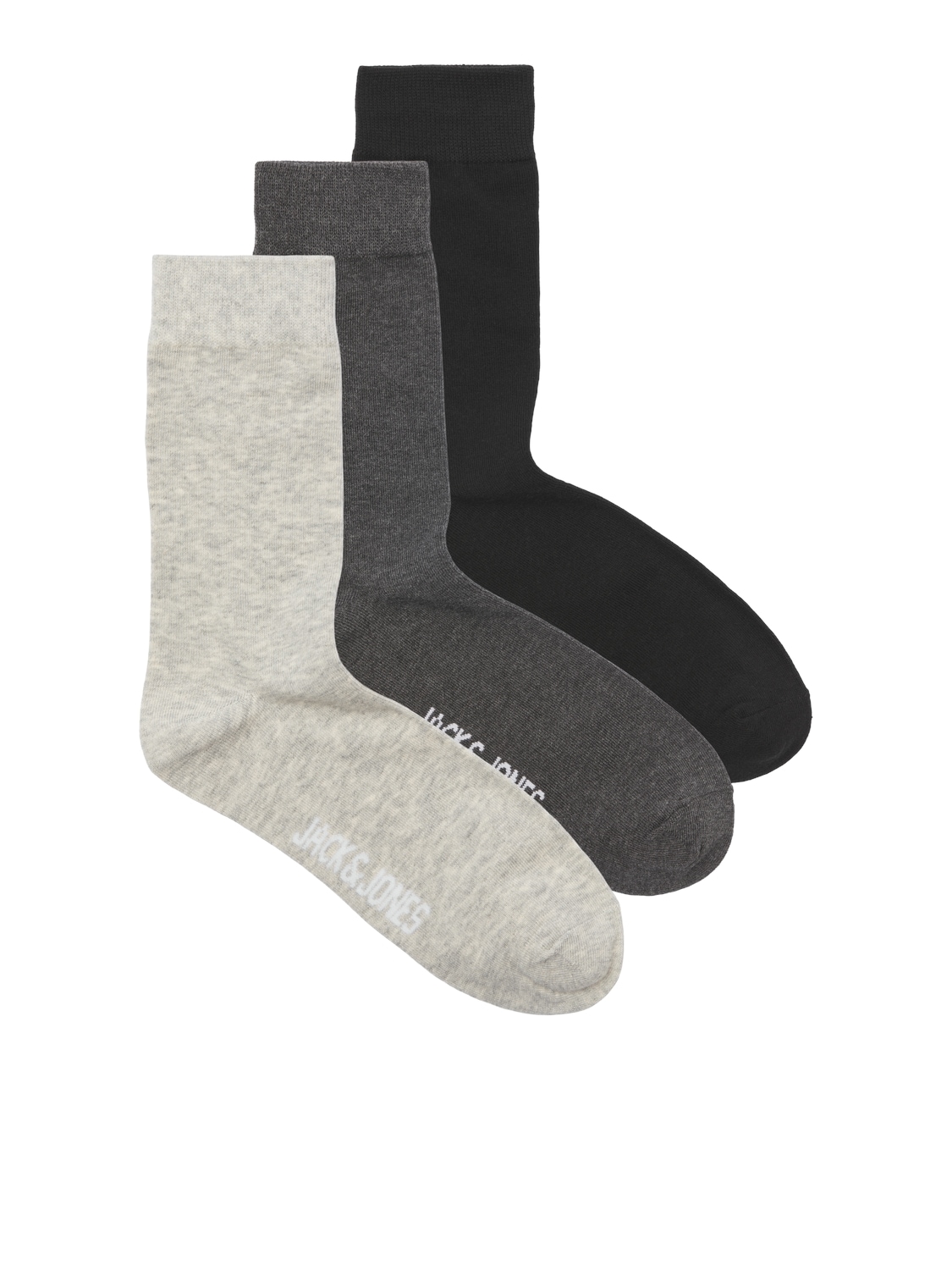 Image of Jack & Jones Freizeitsocken "JACRAFAEL – Sockenpackung mit Stretch-Anteil, Einheitsgrösse" Packung, 3 Paar tlg. Baumwollmischung, Einheitsgrösse