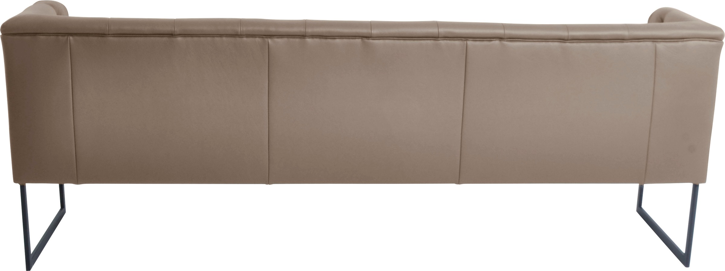 K+W Komfort & Wohnen Polsterbank »Creso« im modernen Chesterfield-Look, mit schwarzen Kufenfüssen