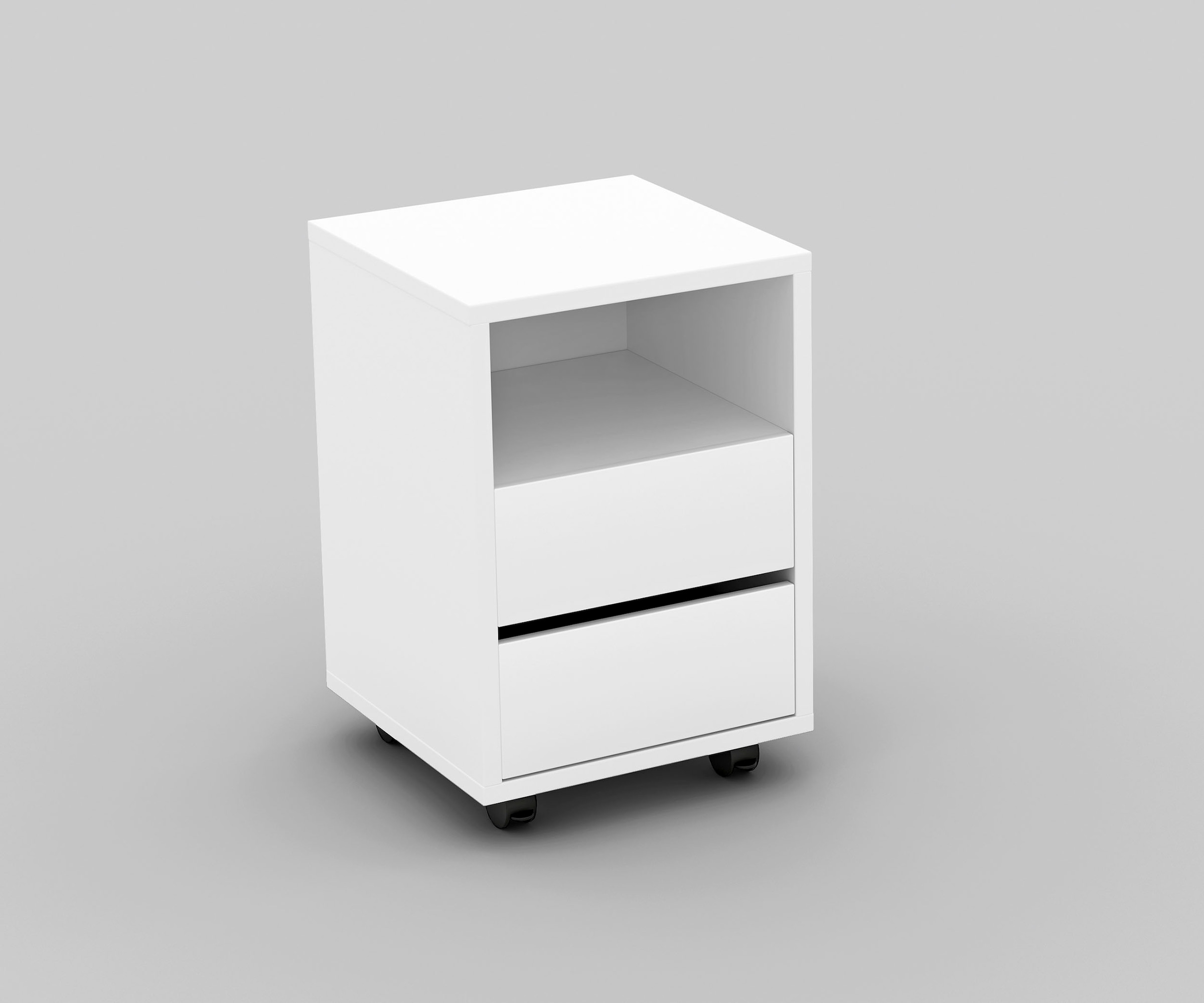 Image of Home affaire Rollcontainer "Agapi" Bürocontainer im modernen Design, 40x40x62 cm, 2 Schubkästen
