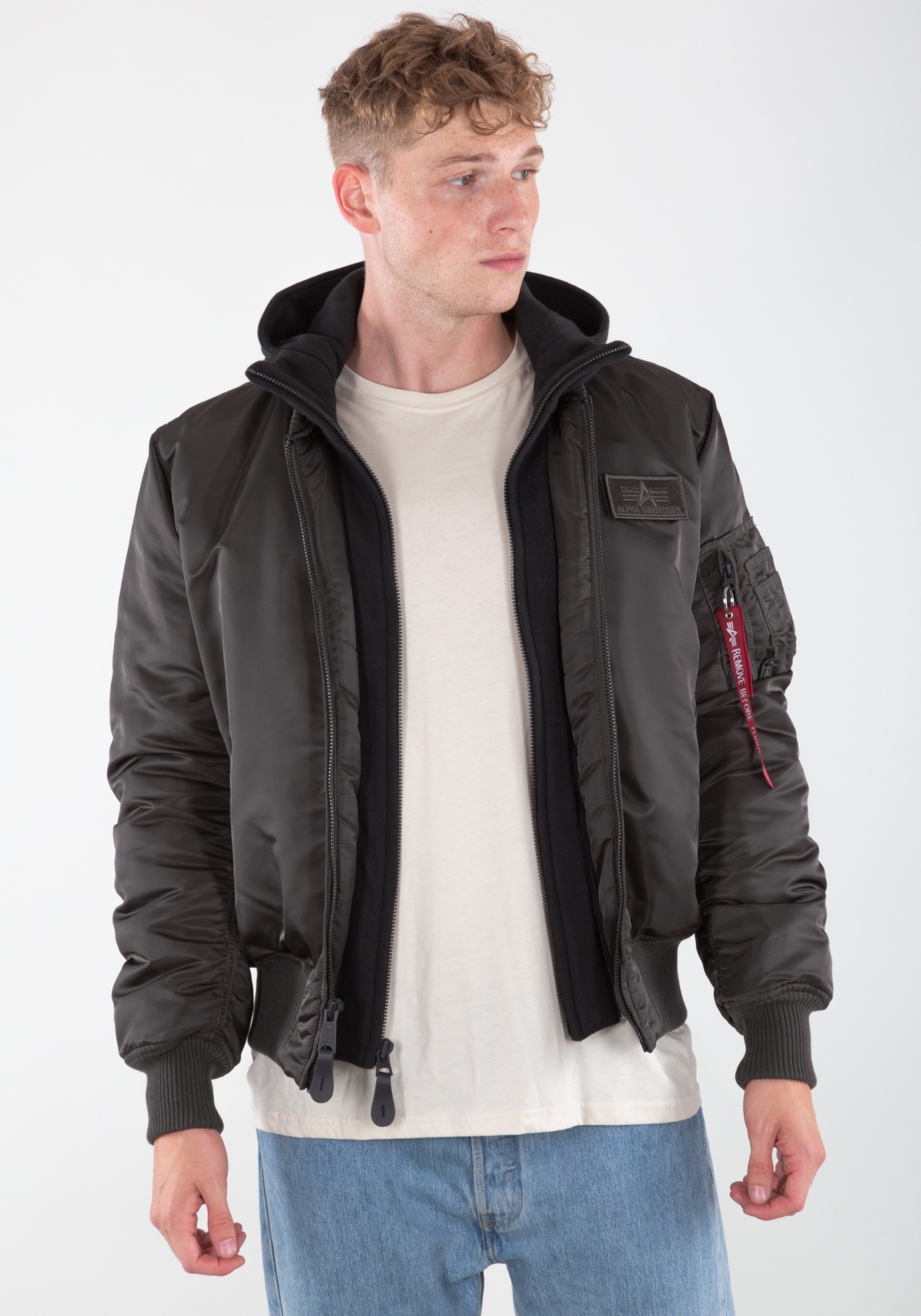 Alpha Industries Veste bomber »MA-1 D-TEC« avec capuche