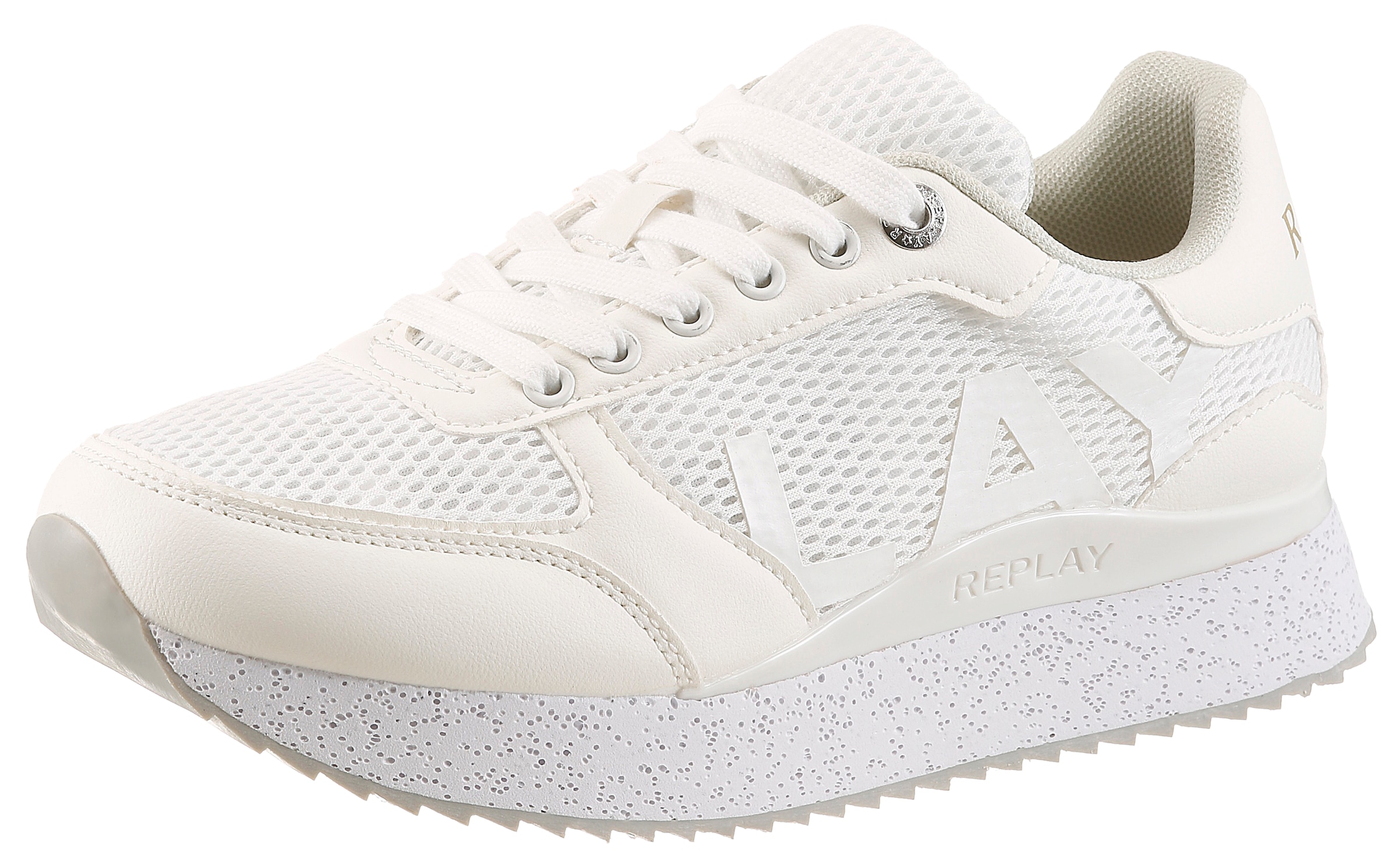Image of Replay Plateausneaker Trend-Sneaker, Freizeitschuh, Halbschuh mit Logoschriftzug seitlich