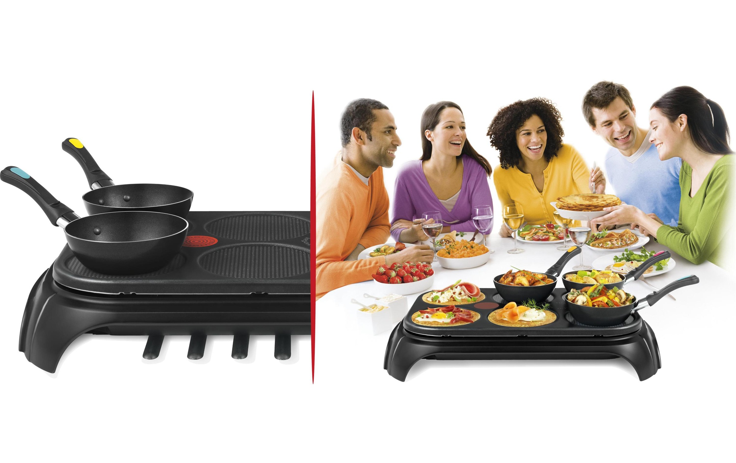 Tefal Raclette »Wok 2in1 Crêpe«, 1000 W