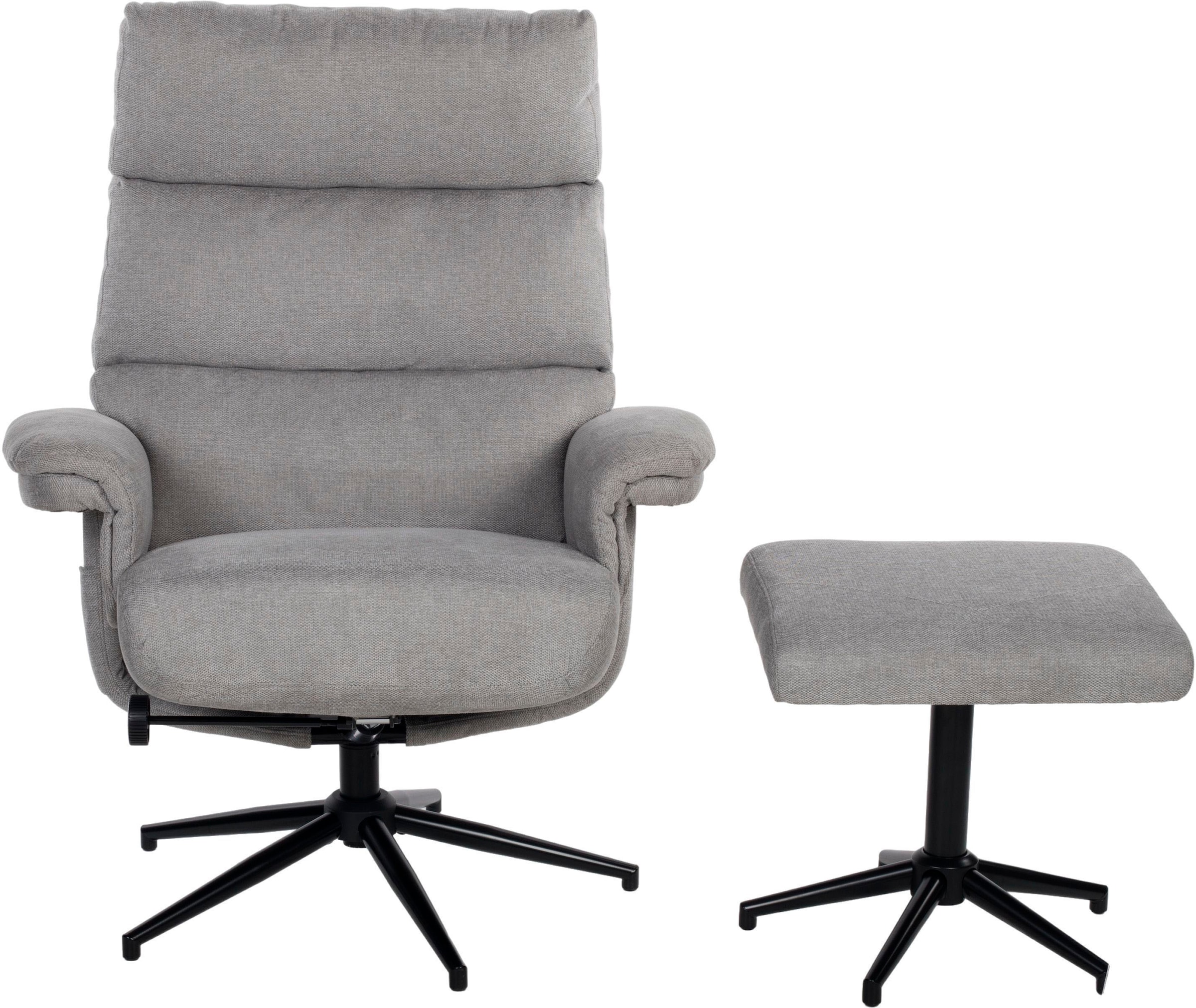 Image of Duo Collection TV-Sessel "Zalea" mit Hocker und Relaxfunktion, 360 Grad drehbar