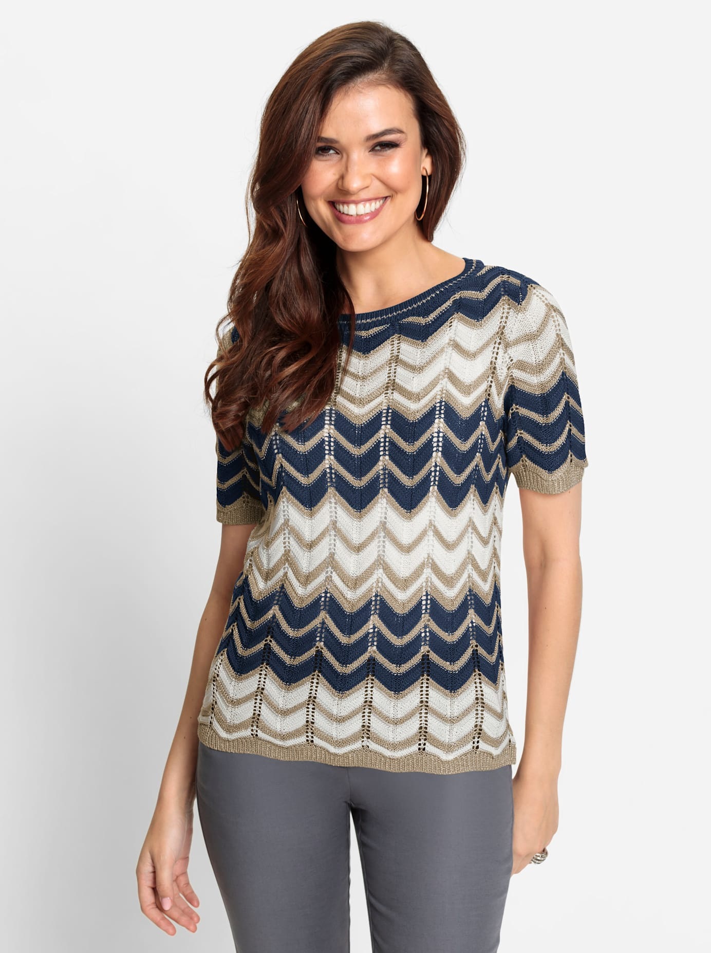 Lady Kurzarmpullover "Pullover"