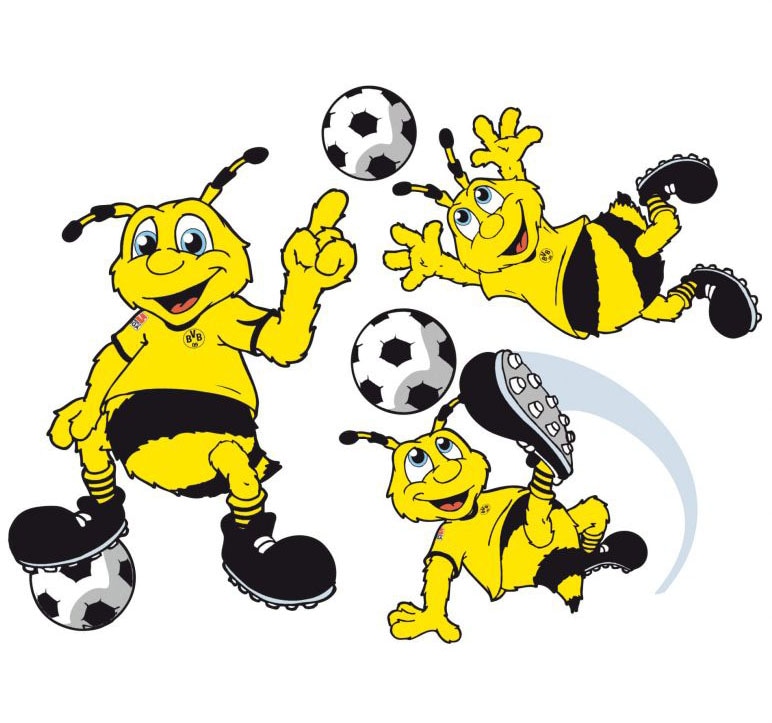Wall-Art Logo«, kaufen mit St.) (1 Schriftzug Wandtattoo Borussia »BVB