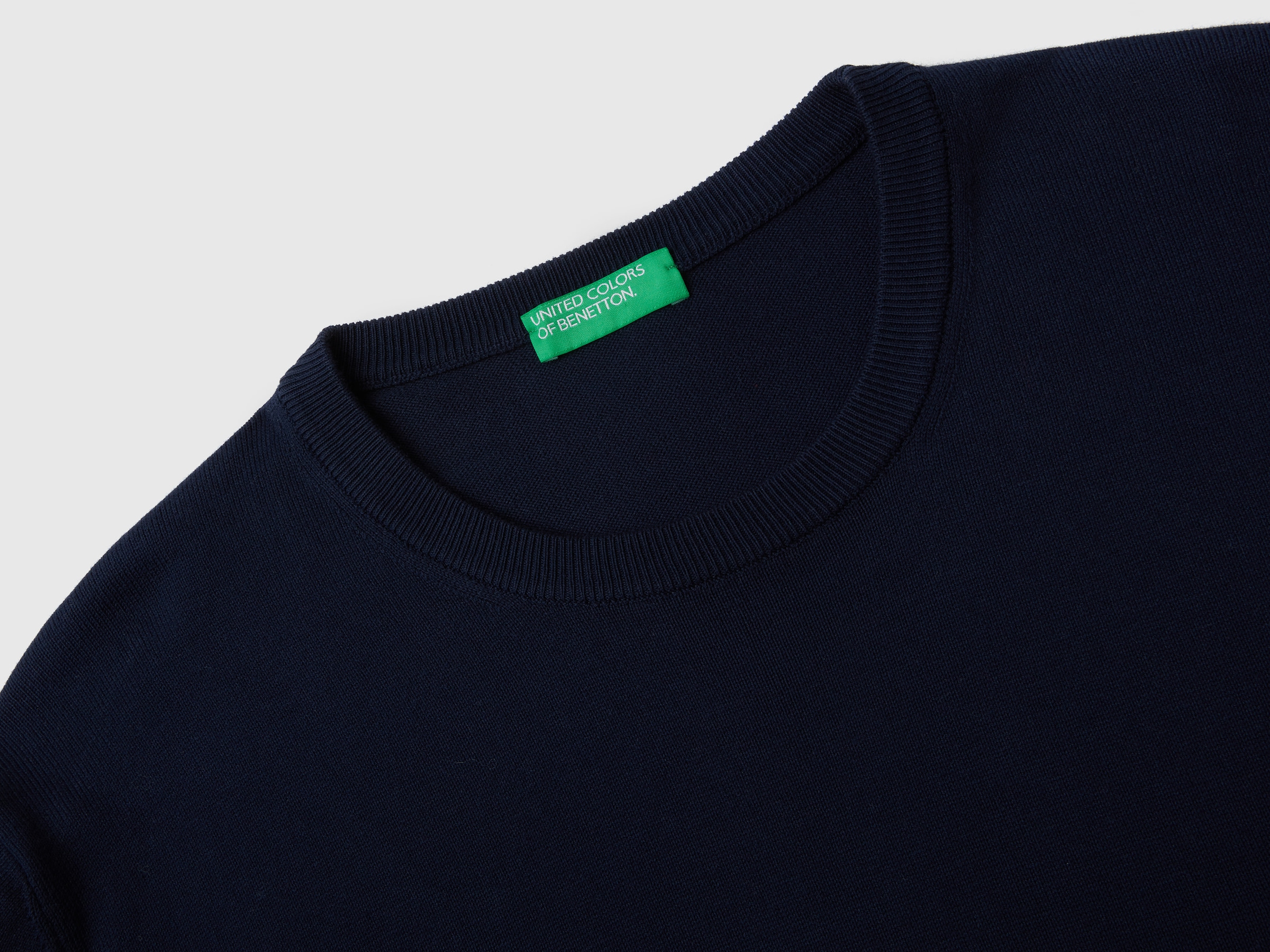 United Colors of Benetton Rundhalspullover, mit Markenlabel