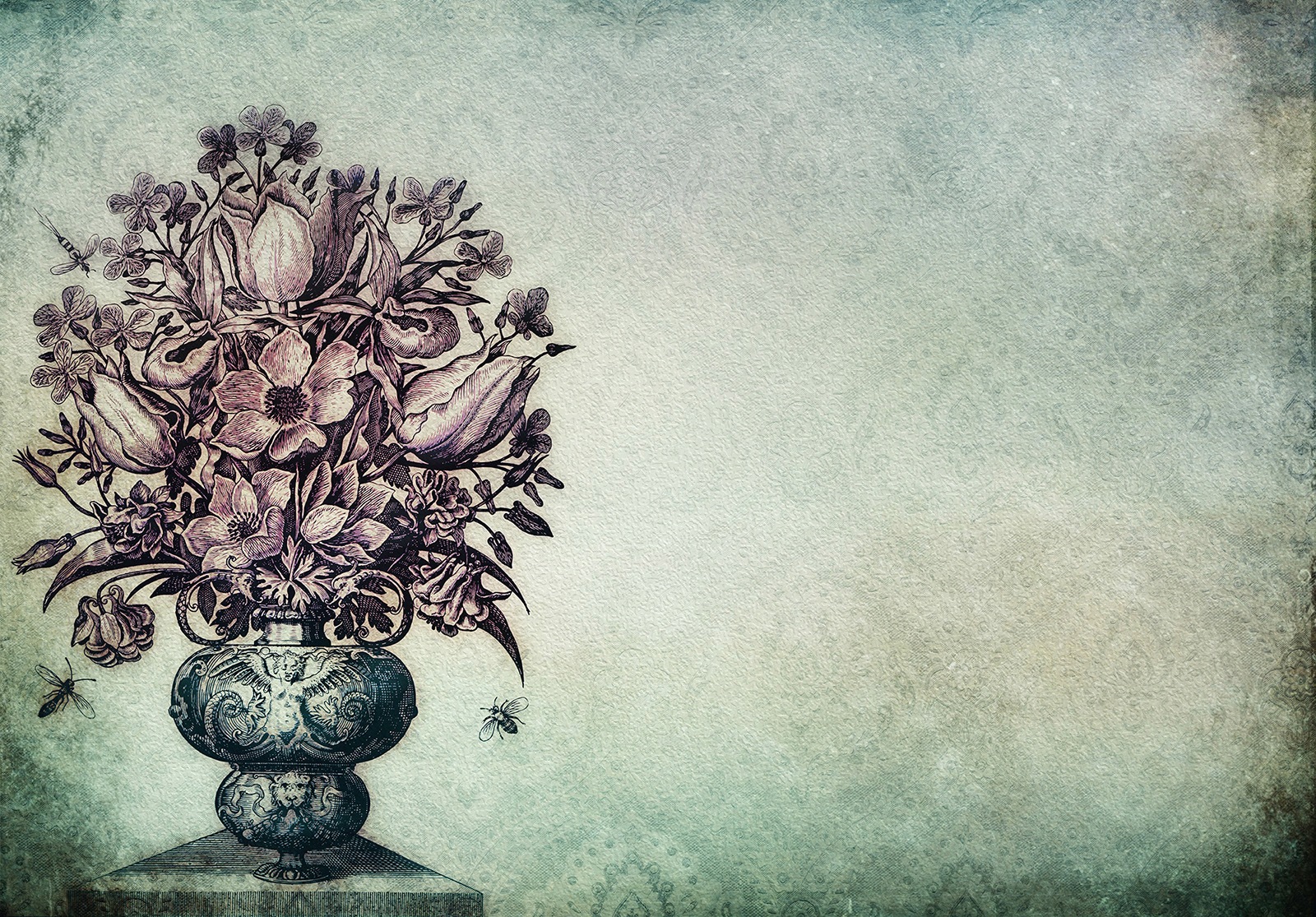 Image of Consalnet Vliestapete »Blumenstrauss in Vase«, floral bei Ackermann Versand Schweiz