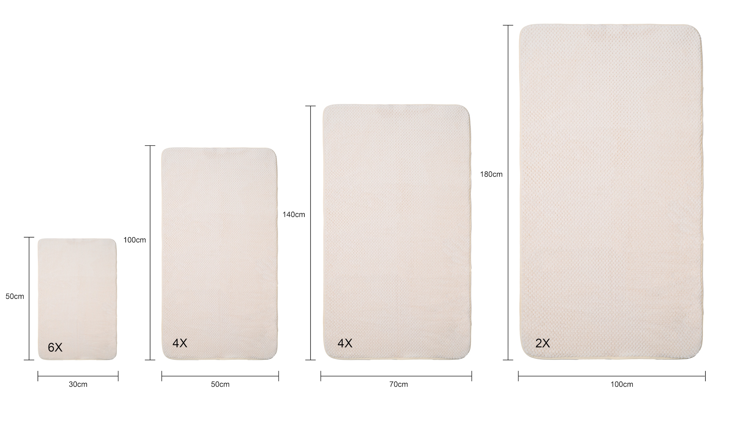 GOODproduct Handtücher »Parris, diverse Grössen, ideal als Sporthandtuch, Reisehandtuch« sehr leicht, kompakt, schnelltrocknend, Mikrofaser, mit Waffelmuster