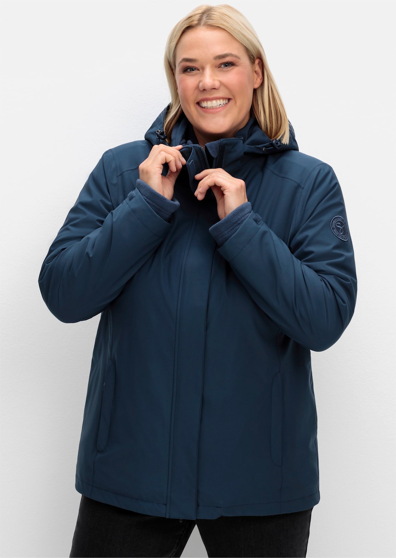 Sheego Funktionsjacke, mit Kapuze