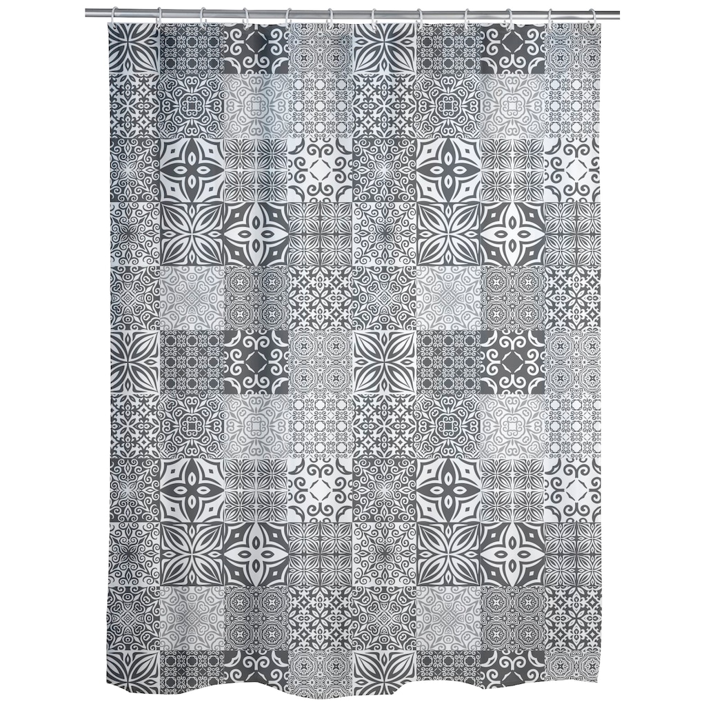 WENKO Duschvorhang »Portugal«, Höhe 200 cm, Textil (Polyester)