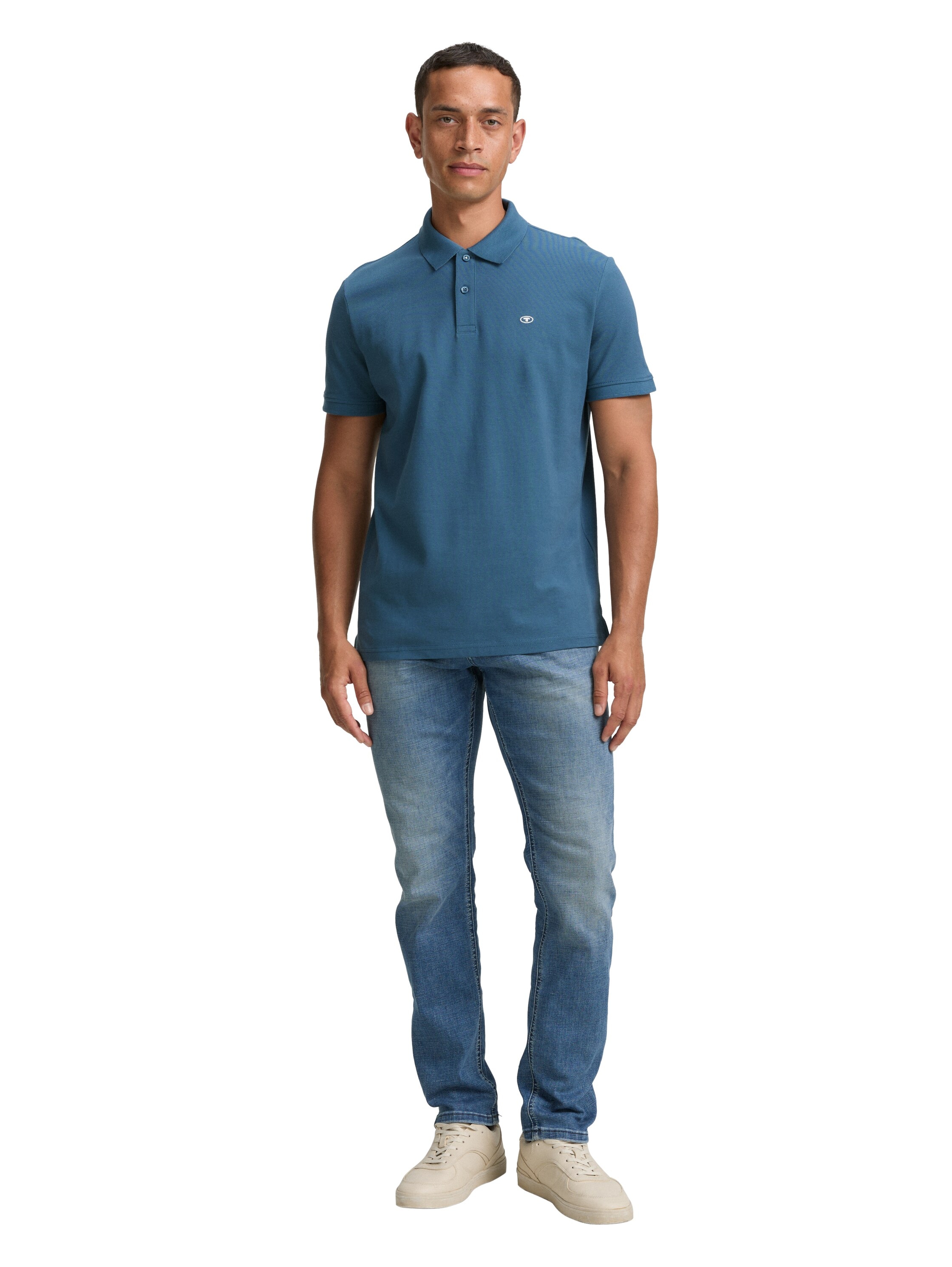 TOM TAILOR Poloshirt, mit farblich hervorgehobener Knopfleiste