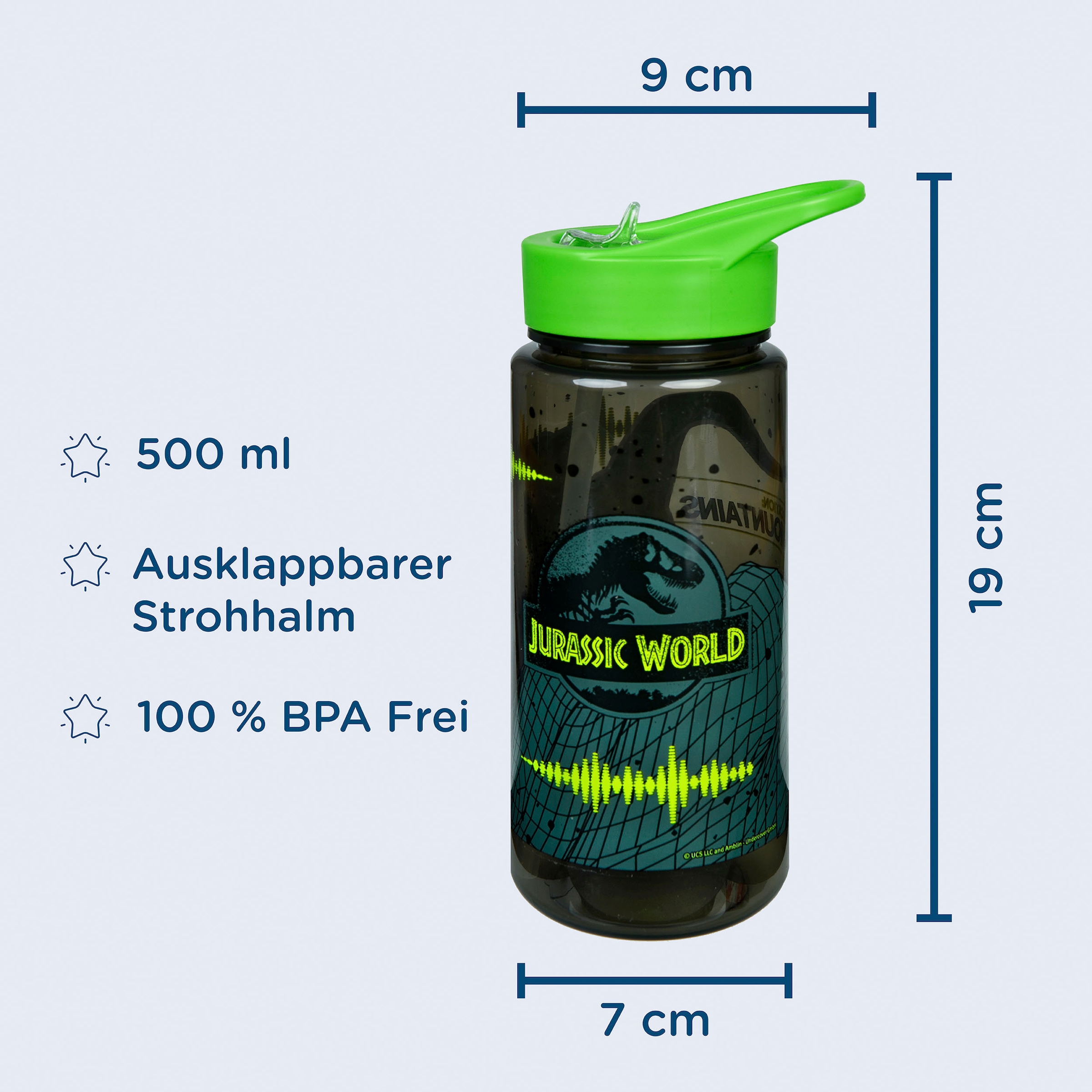 Scooli Lunchbox »Brotzeitdose & Trinkflasche, Jurassic World«, (Set, 2 tlg.), mit Trinkflasche