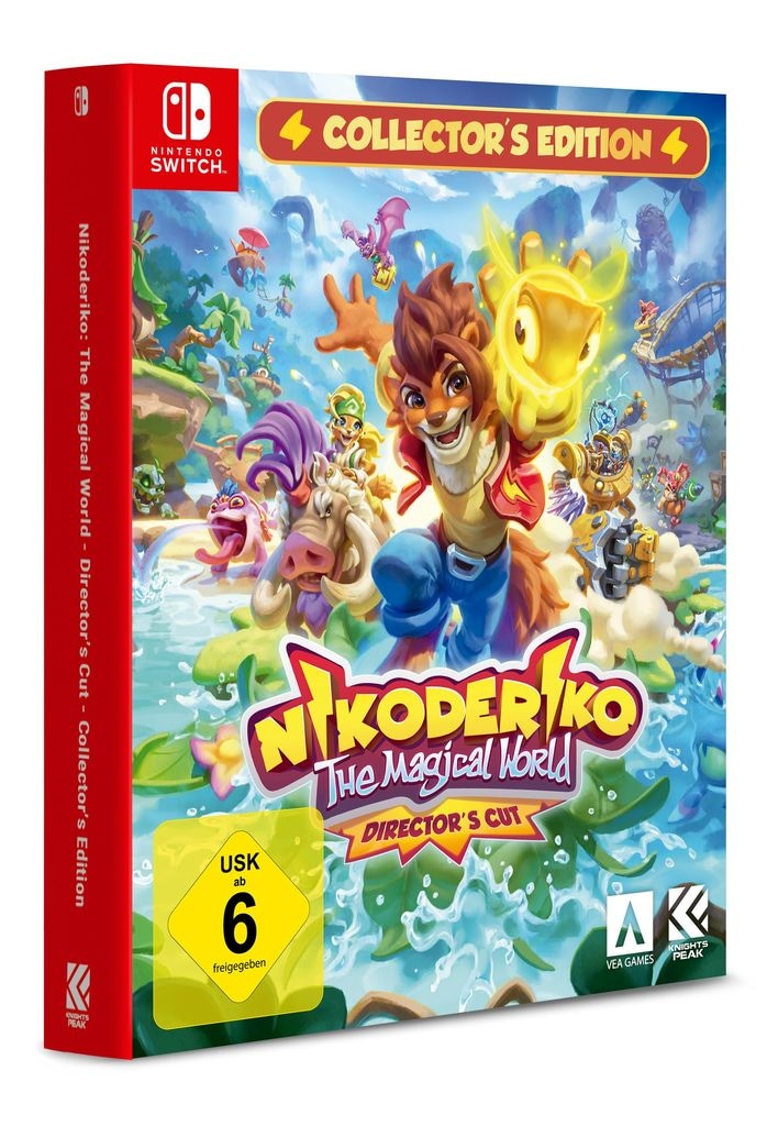 Knights Peak Logiciel de jeu »Nikoderiko: The Magical World Directors Cut - Collectors Edition« Nintendo Switch Mit Artbook, OST-CD, physischem Spiel und sammelbarer Schubbox.