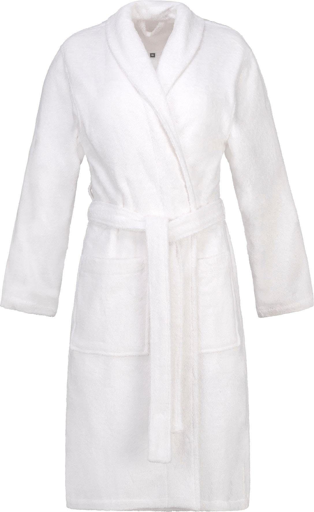Image of Esprit Unisex-Bademantel "Mono, ideal für Sauna & Spa, Hotelbademantel, Morgenmantel" mit Gürtel, 1 Stk. mit Schalkragen & Logostickerei