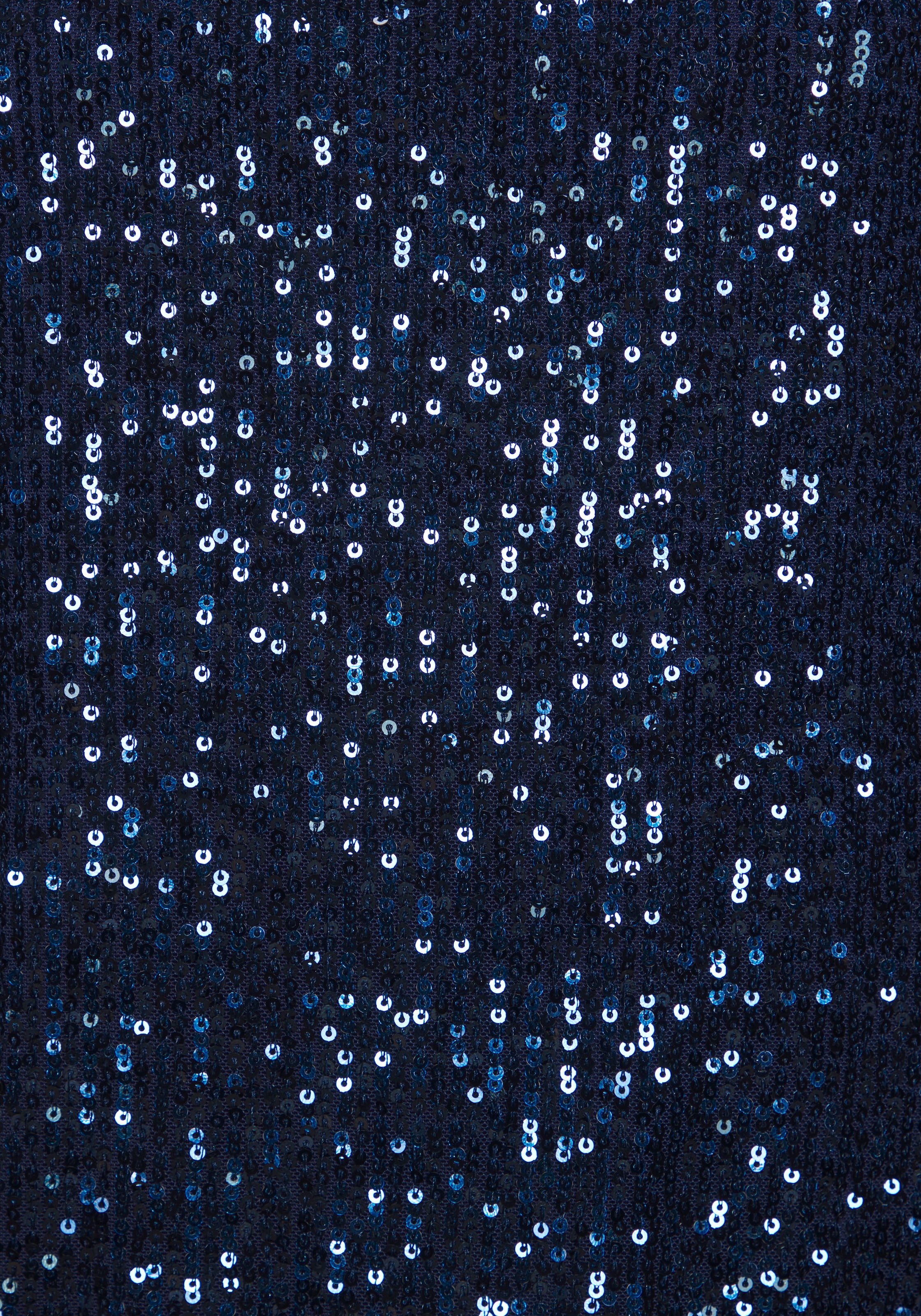 LASCANA T-shirt à paillettes à manches larges, t-shirt festif pailleté, t-shirt de fête