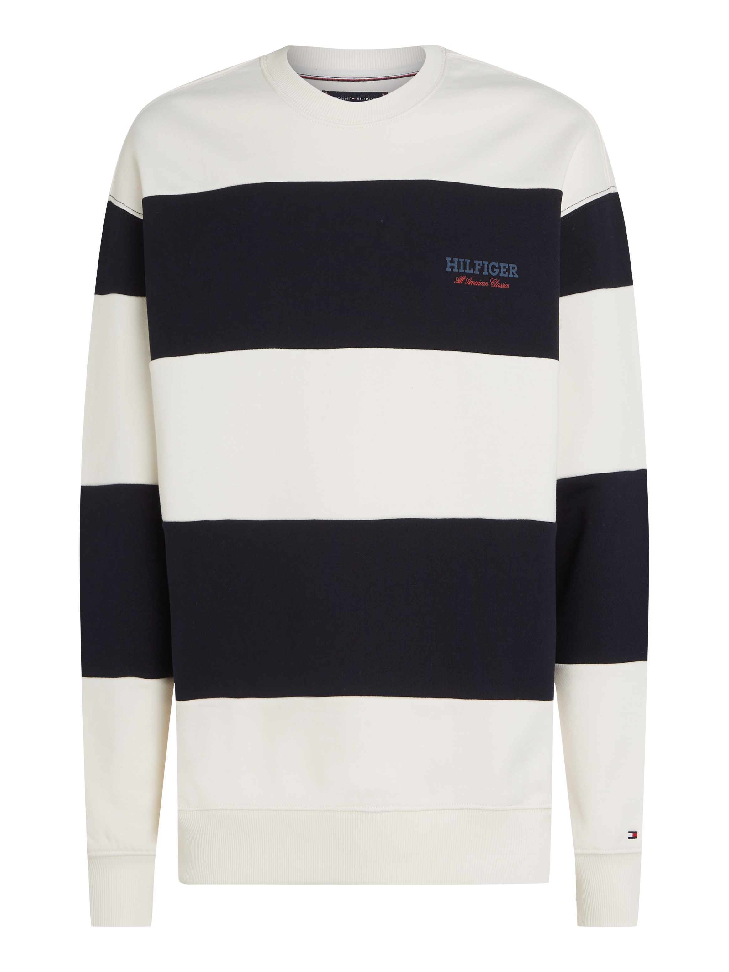 Tommy Hilfiger Sweatshirt »MONOTYPE STRIPE SWEATSHIRT«, mit grossen Blockstreifen
