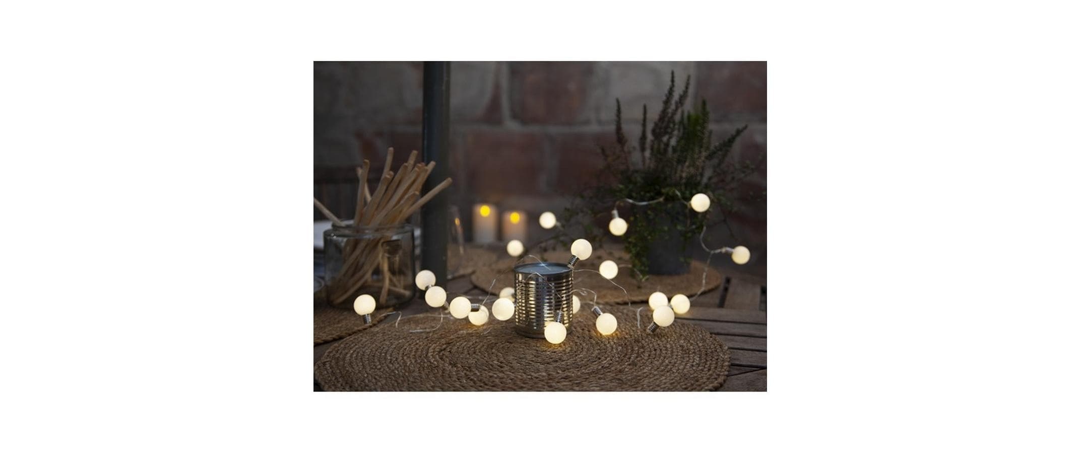   Lichterkette »Lichterkette Mini Glow Warmweiss, 20 LEDs, 300 cm«