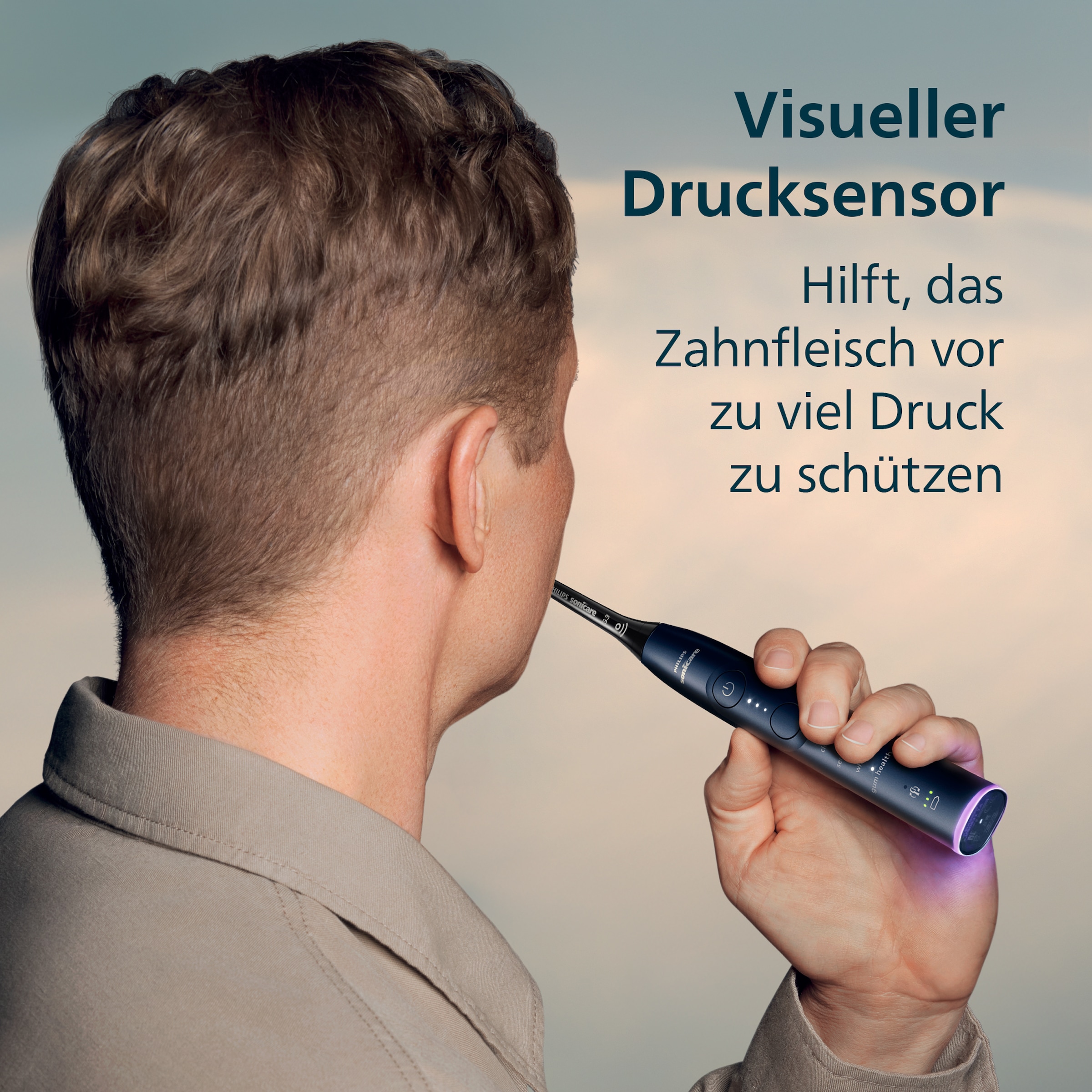 Philips Sonicare Brosse à dents électrique »DiamondClean Prestige 9900 HX9992« 2 cuis Aufsteckbürsten mit integriertem Drucksensor, 5 Putzprogramme, inkl. Ladeetui