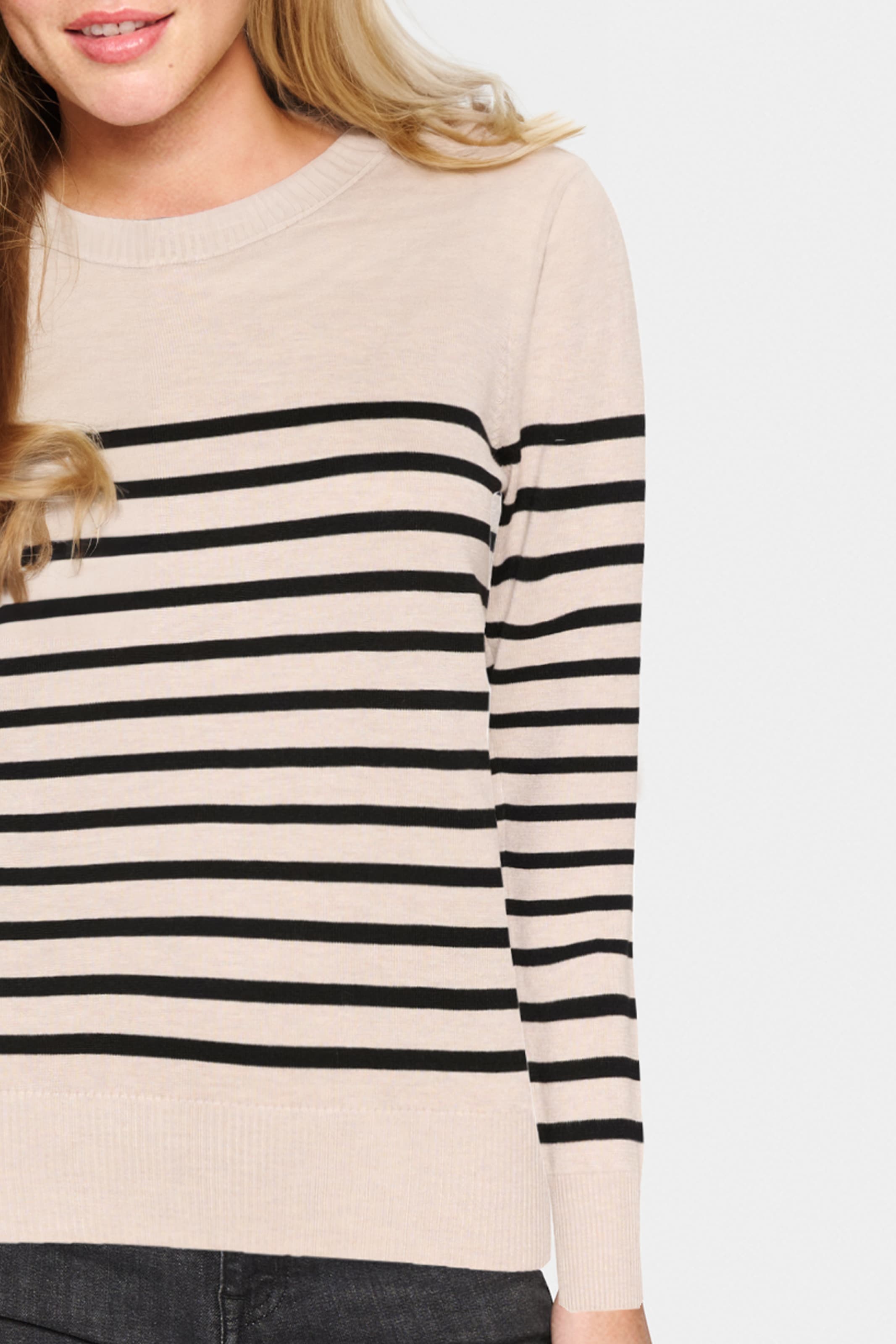 Saint Tropez Strickpullover »MilaSZ LS Striped«