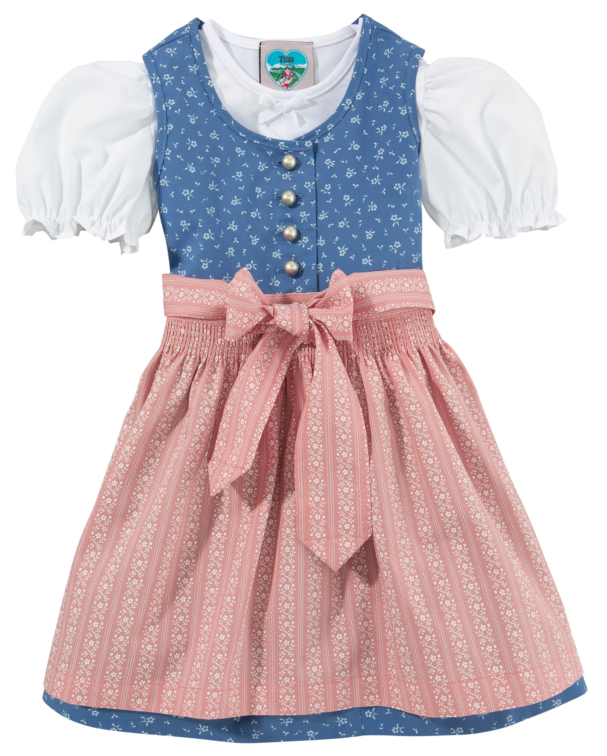 Image of Turi Landhaus Dirndl, (3 tlg.), für Baby mit traditionellem Blumenmuster bei Ackermann Versand Schweiz