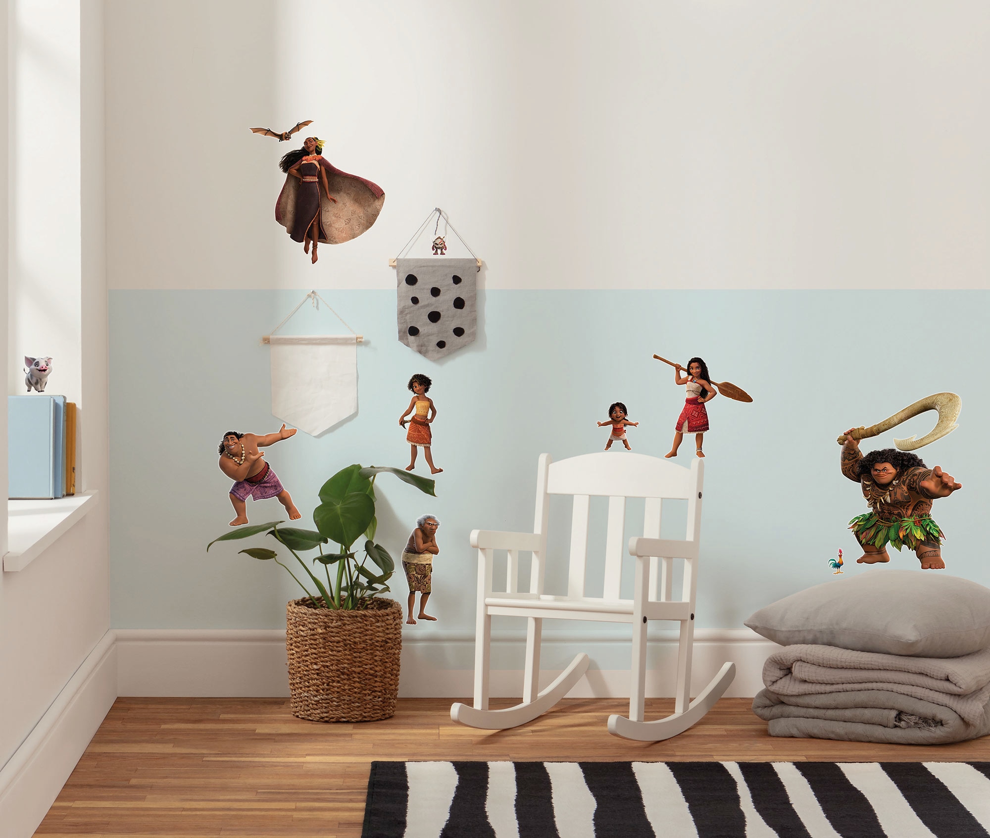 Image of Komar Wandtattoo "Disney Moana 2 Family" 50 x 70 cm (Breite x Höhe) - Kinderzimmer, Wandsticker