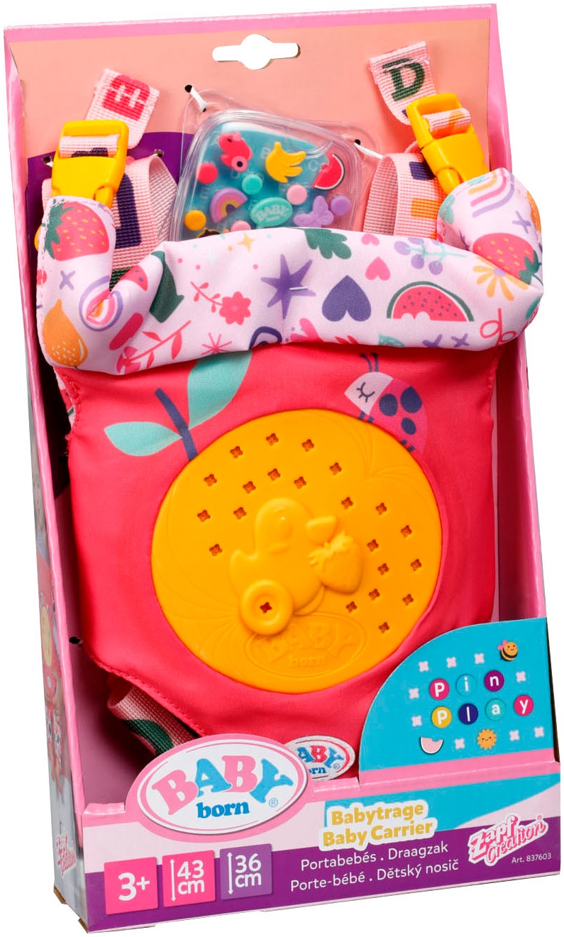 Baby Born Puppen Bauchtrage »Pinplay Babytrage«