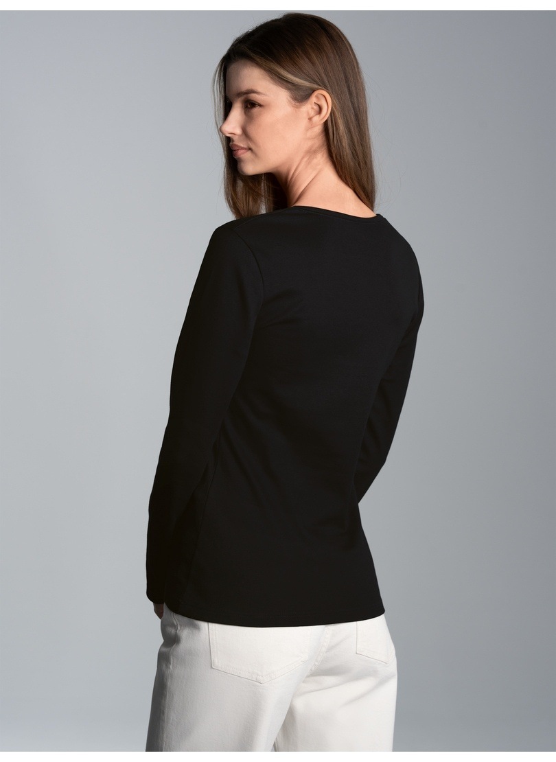 Trigema Longsleeve »TRIGEMA Langarmshirt mit Kristallsteinen«