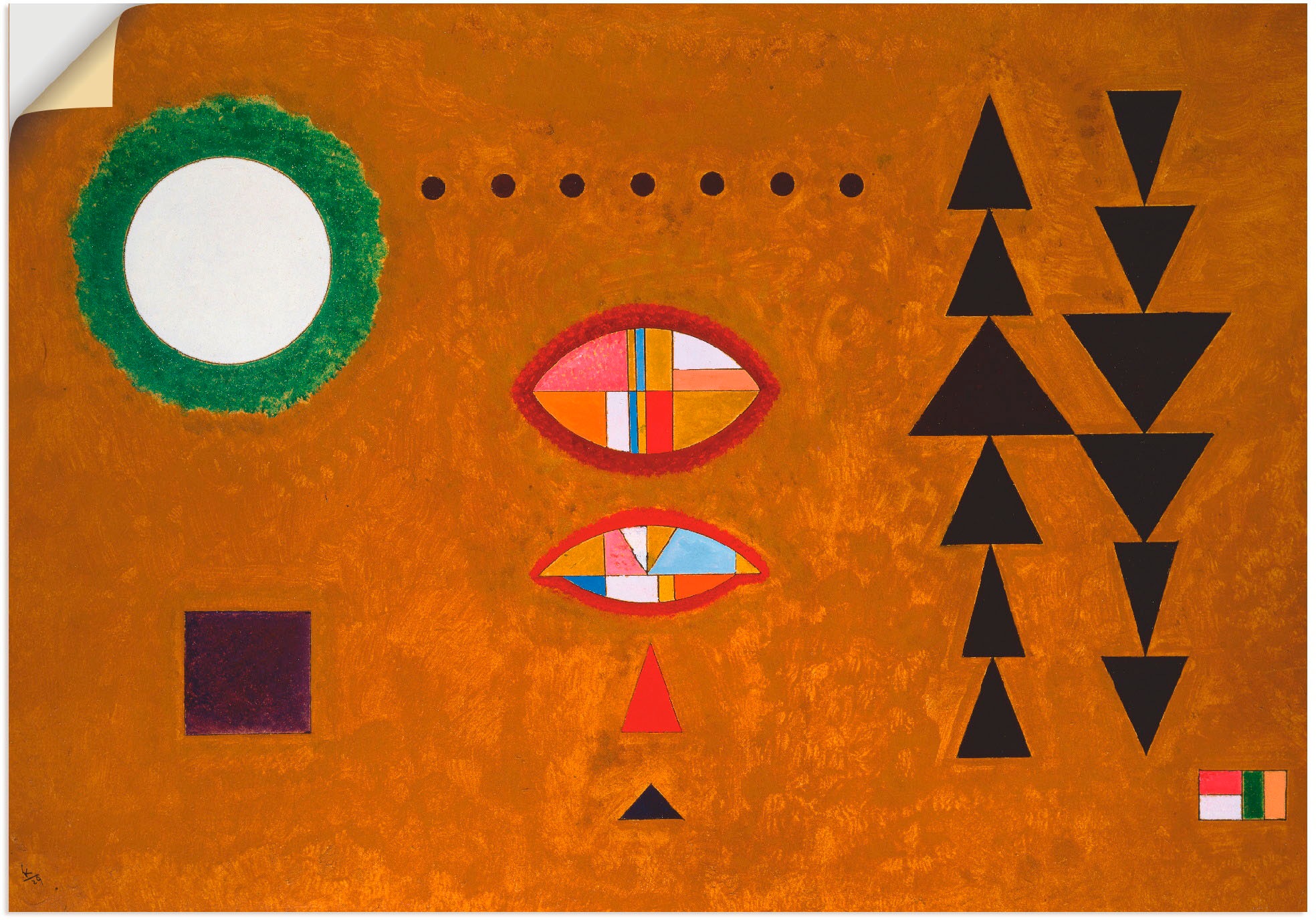 Image of Artland Wandbild »Weiss - weiss. 1929«, Muster, (1 St.), in vielen Grössen & Produktarten -Leinwandbild, Poster, Wandaufkleber / Wandtattoo auch für Badezimmer geeignet bei Ackermann Versand Schweiz