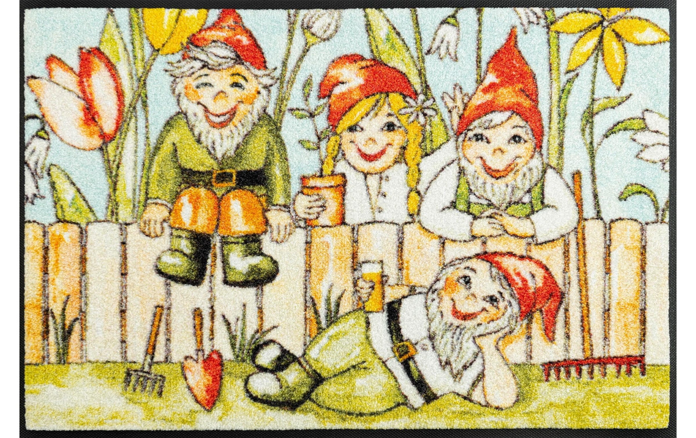 Image of wash+dry by Kleen-Tex Fussmatte »Fence Party«, quadratisch, - mm Höhe bei Ackermann Versand Schweiz