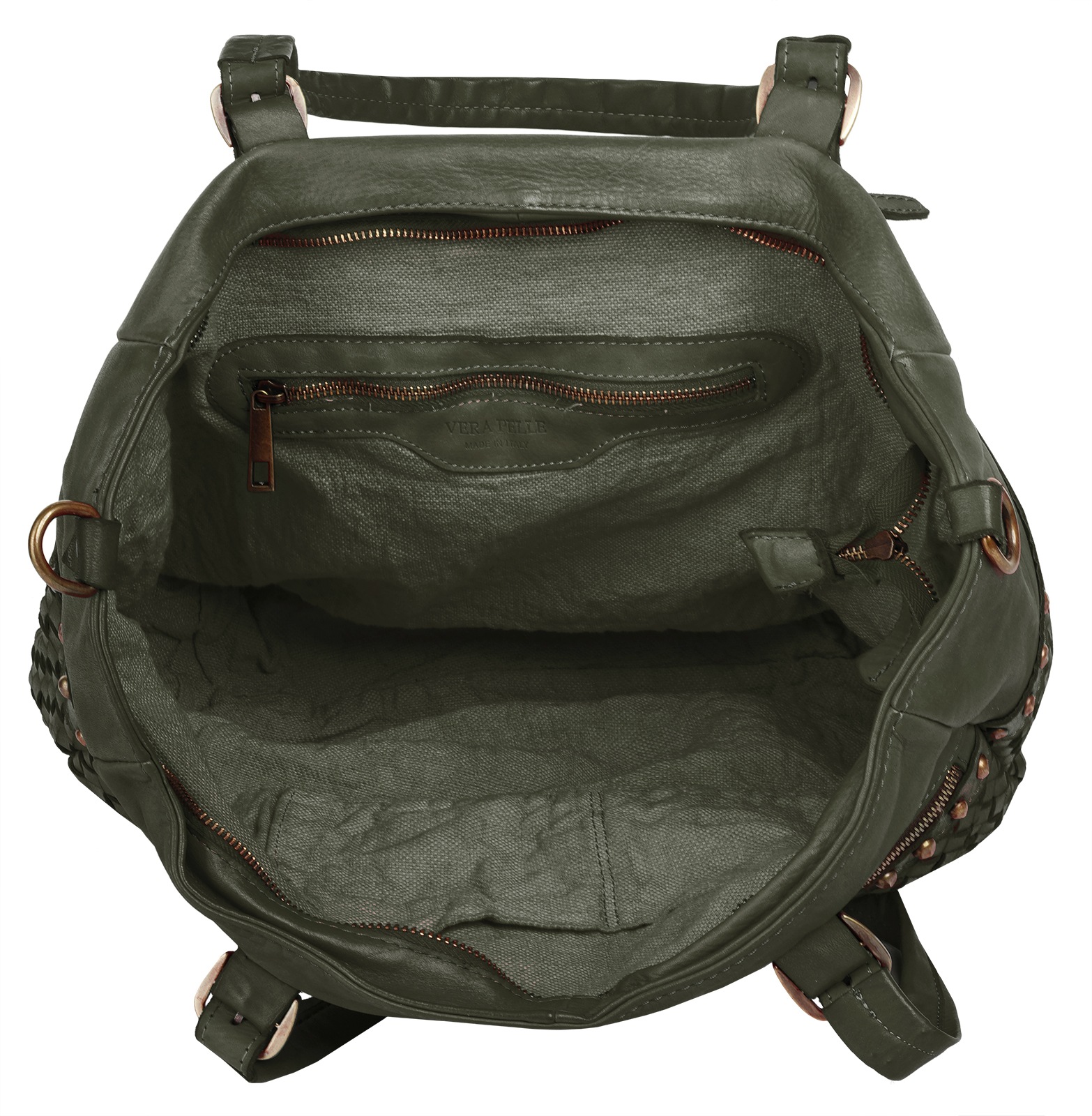 Samantha Look Shopper echt Leder, Made in Italy