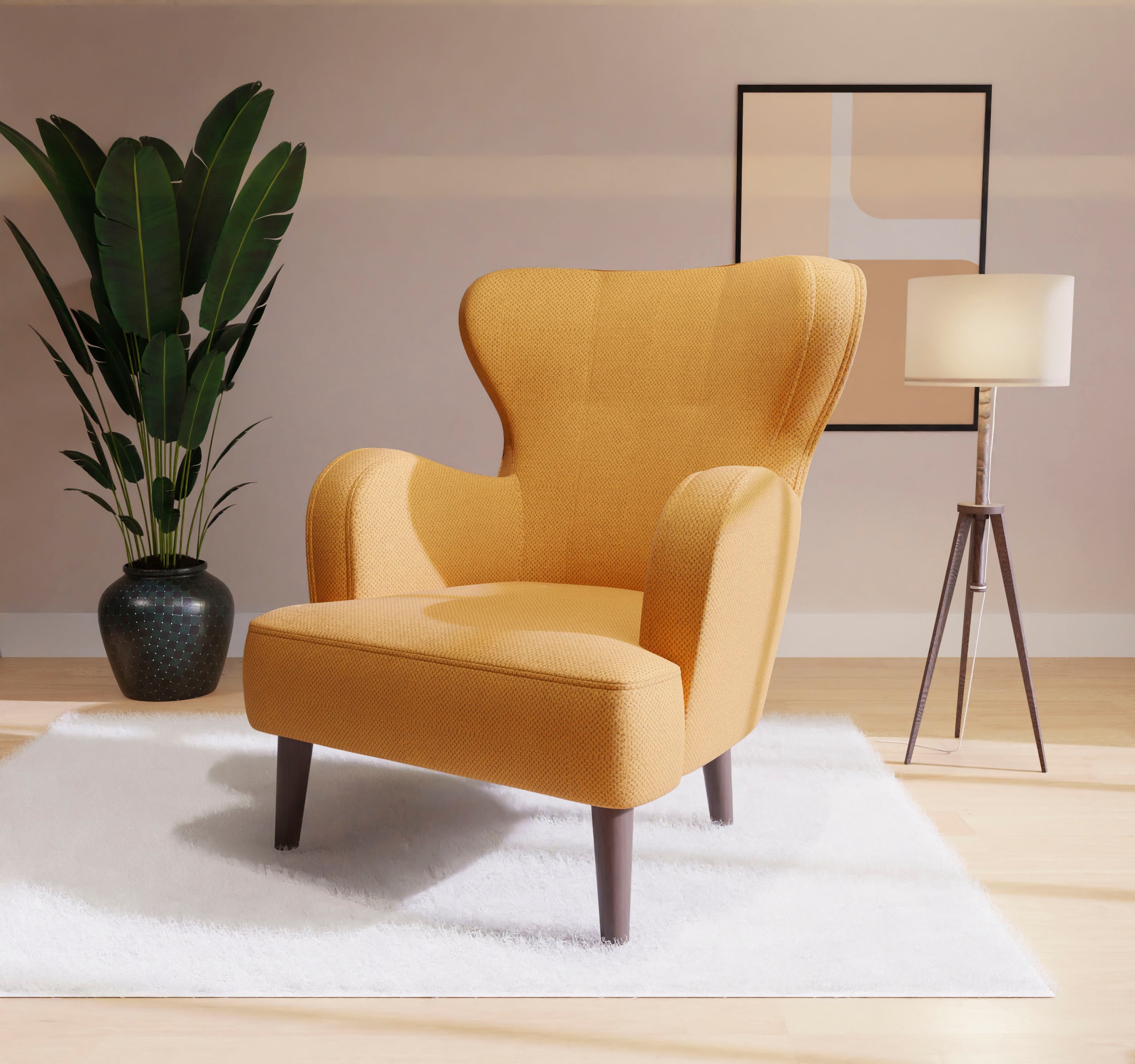 Home affaire Sessel »SICILIA« moderner Ohrensessel