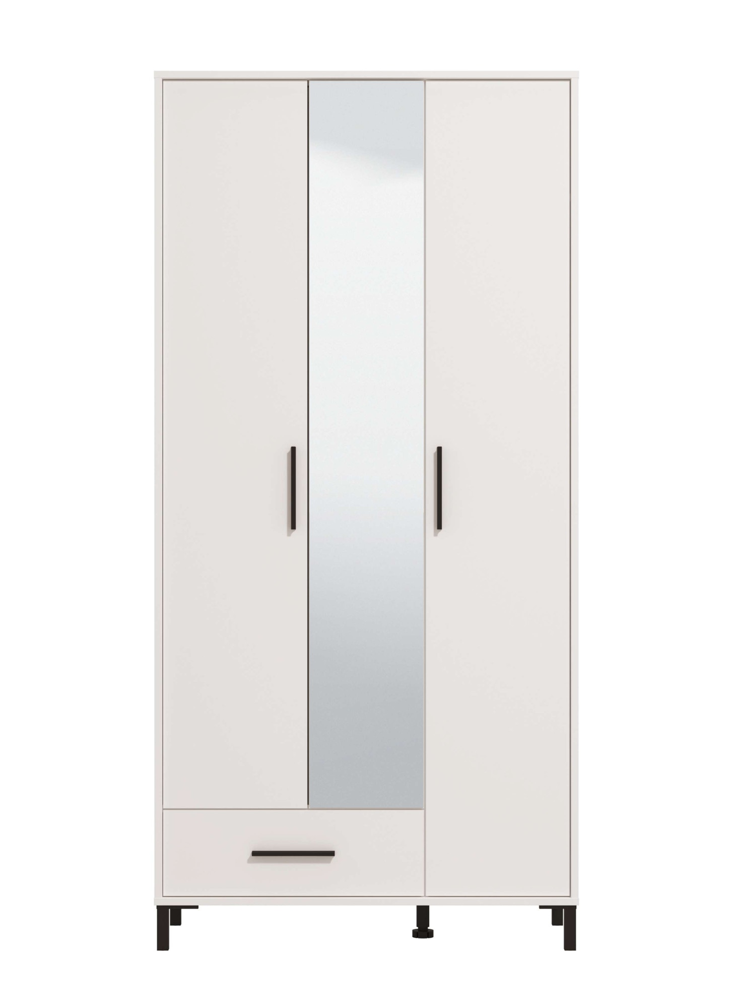 Home affaire Garderobenschrank »Orkney Kleiderschrank, Stauraumschrank, Flurschrank, Höhe 193 cm« Spiegeltür, Breite 93 cm, ausziehbare Kleiderstange, Schublade