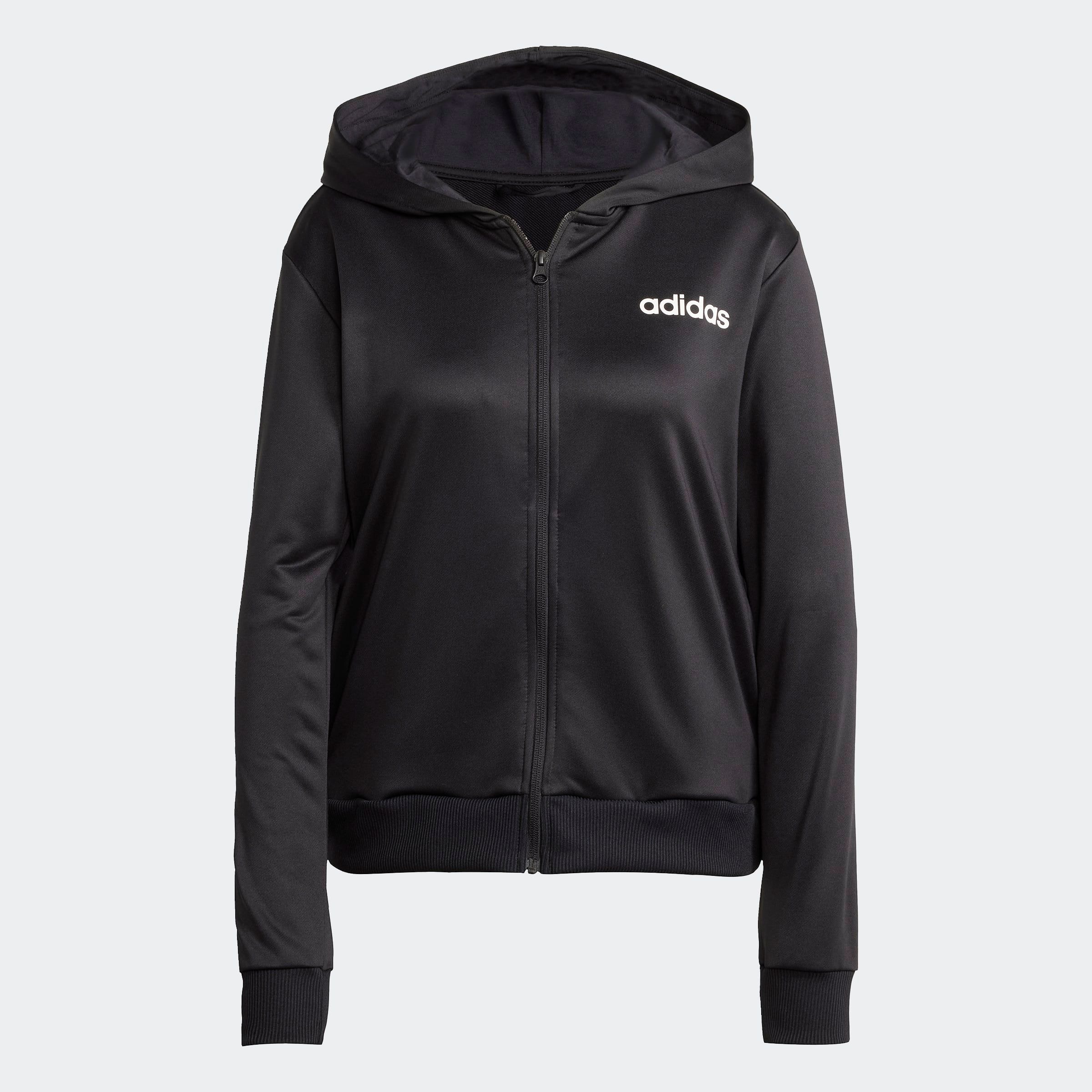 adidas Sportswear Trainingsanzug »W LINEAR TS«, (2 tlg.), Trainingsjacke mit Kapuze, Tracksuit