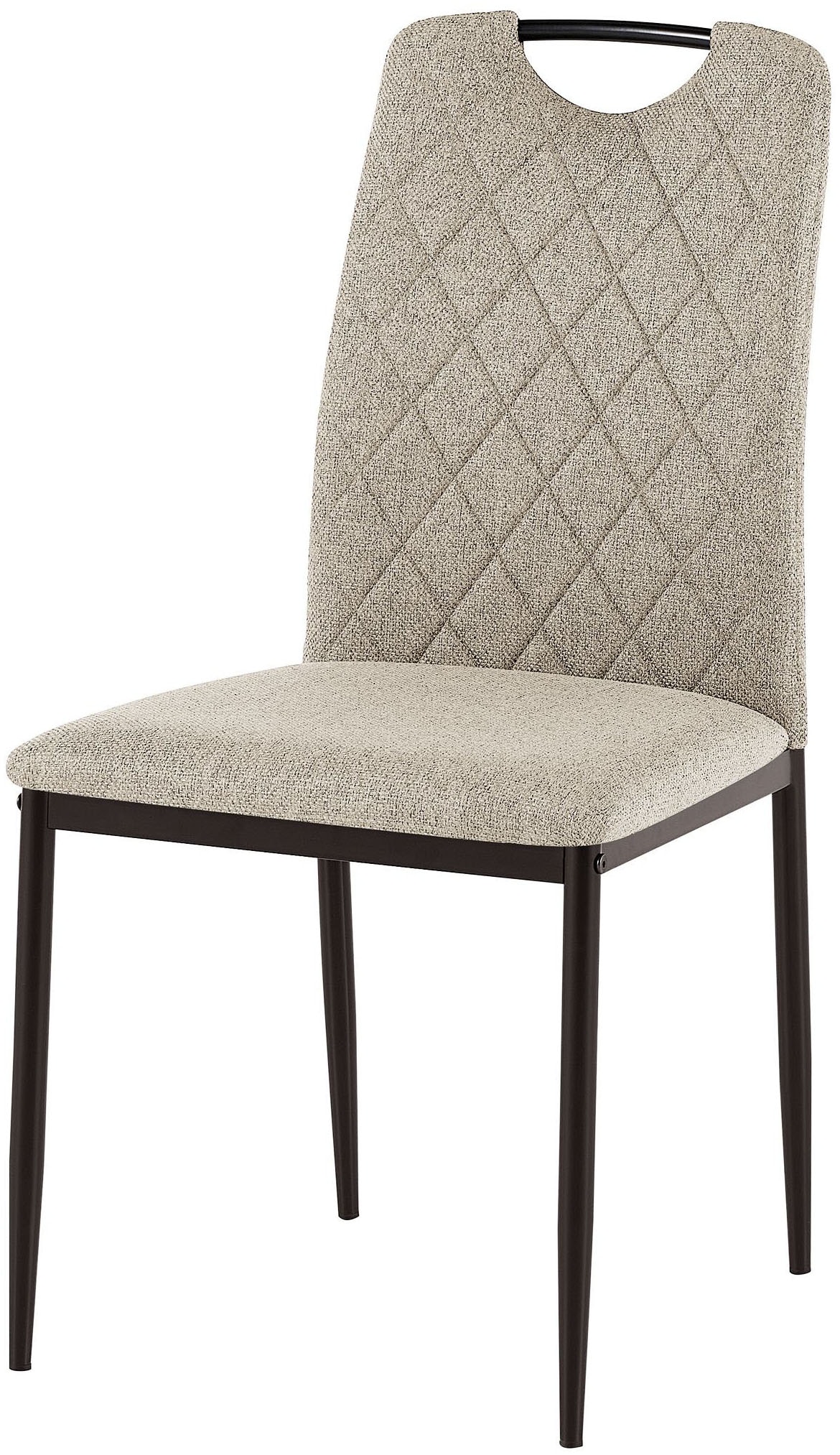 GOODproduct Esszimmerstuhl »Rom« (Set) 2 Stk.bequemer Stuhl mit hochwertigem Stoffbezug und Griff im Rücken