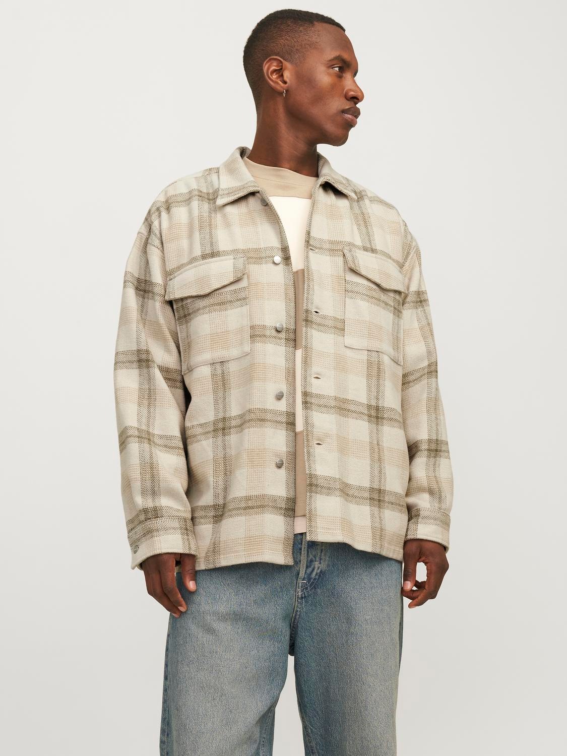 Langarmhemd »JORVESTERBRO CHECK OVERSHIRT LS SN«