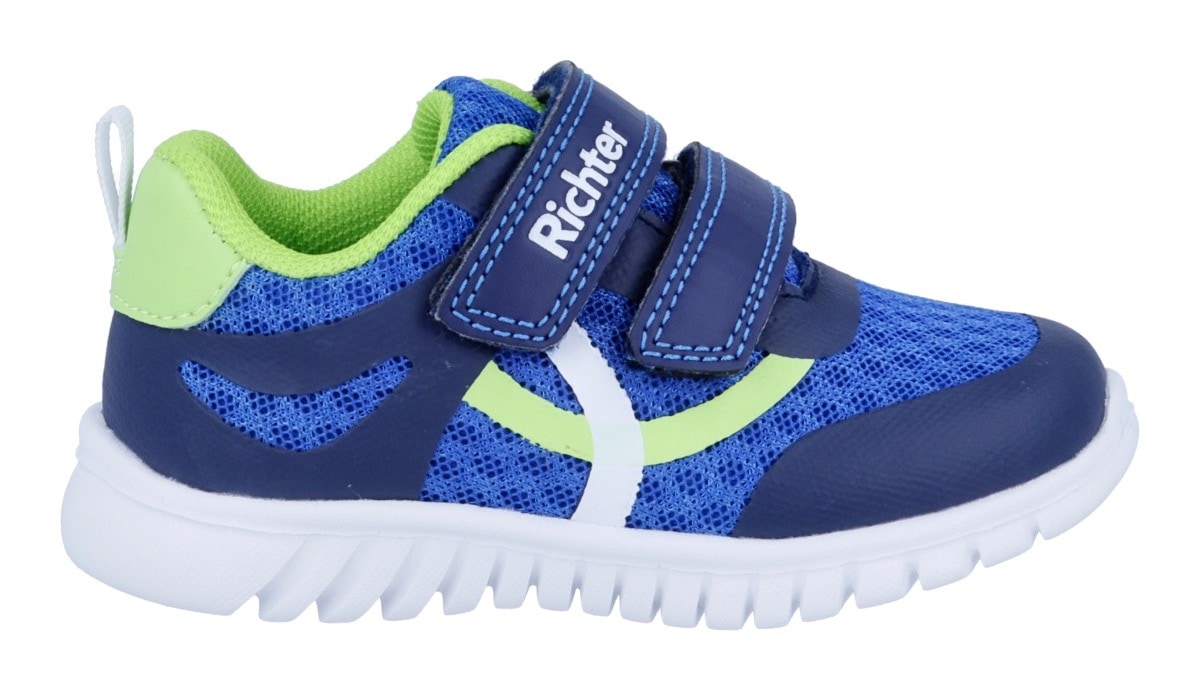 Richter Chaussures à scratch »Wallaby«  chaussure enfant avec couture contrastée, gabarit de taille à télécharger