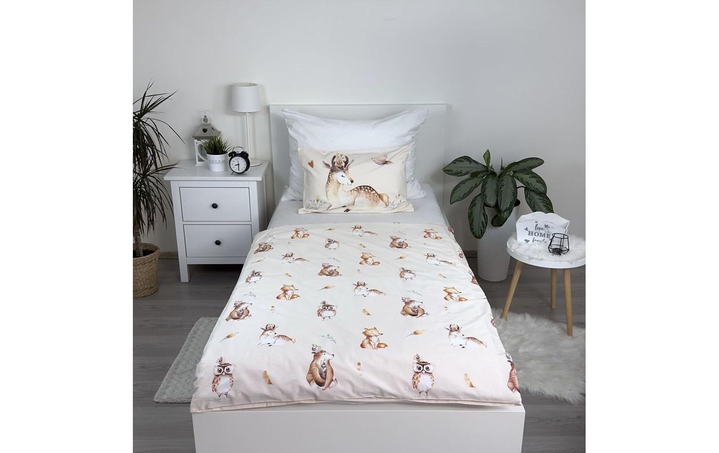 Kinderbettwäsche »Jerry Fabrics Woodland 100 x 135 cm + 40 x 60 cm«