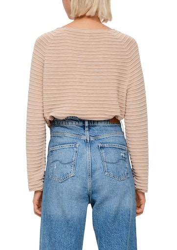 QS Pull en tricot mit Strukturmuster