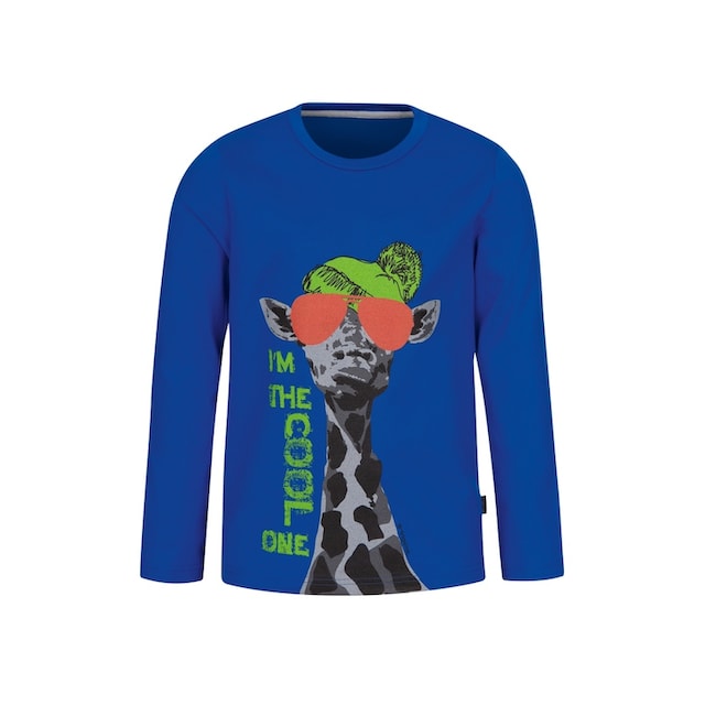 Entdecke Trigema T-Shirt »TRIGEMA Lässiges T-Shirt mit Giraffen-Motiv« auf