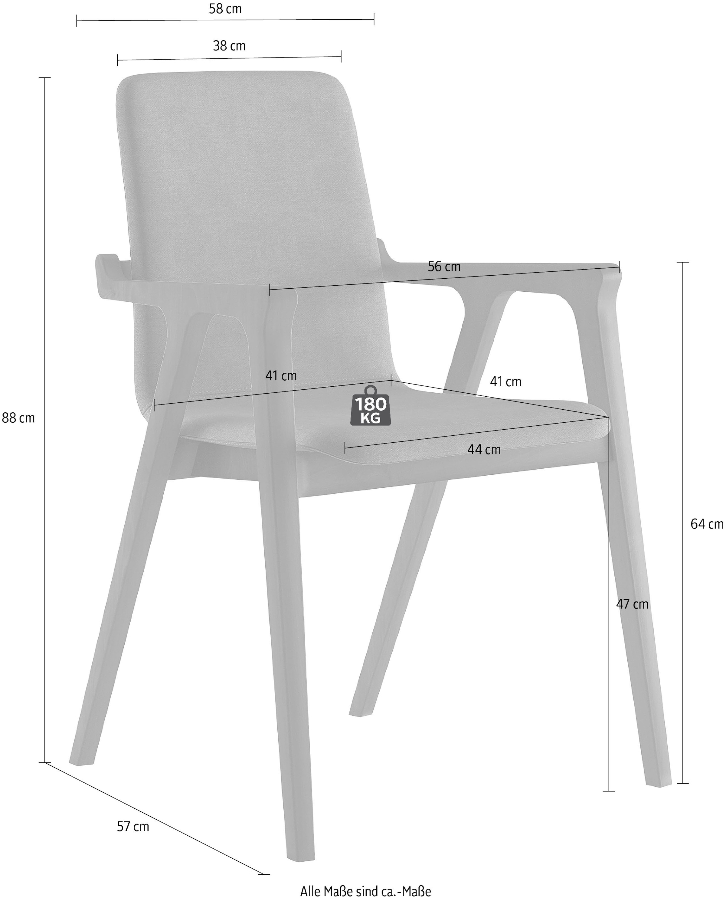 Home affaire Armlehnstuhl »AXA« (Set) 1 Stk.