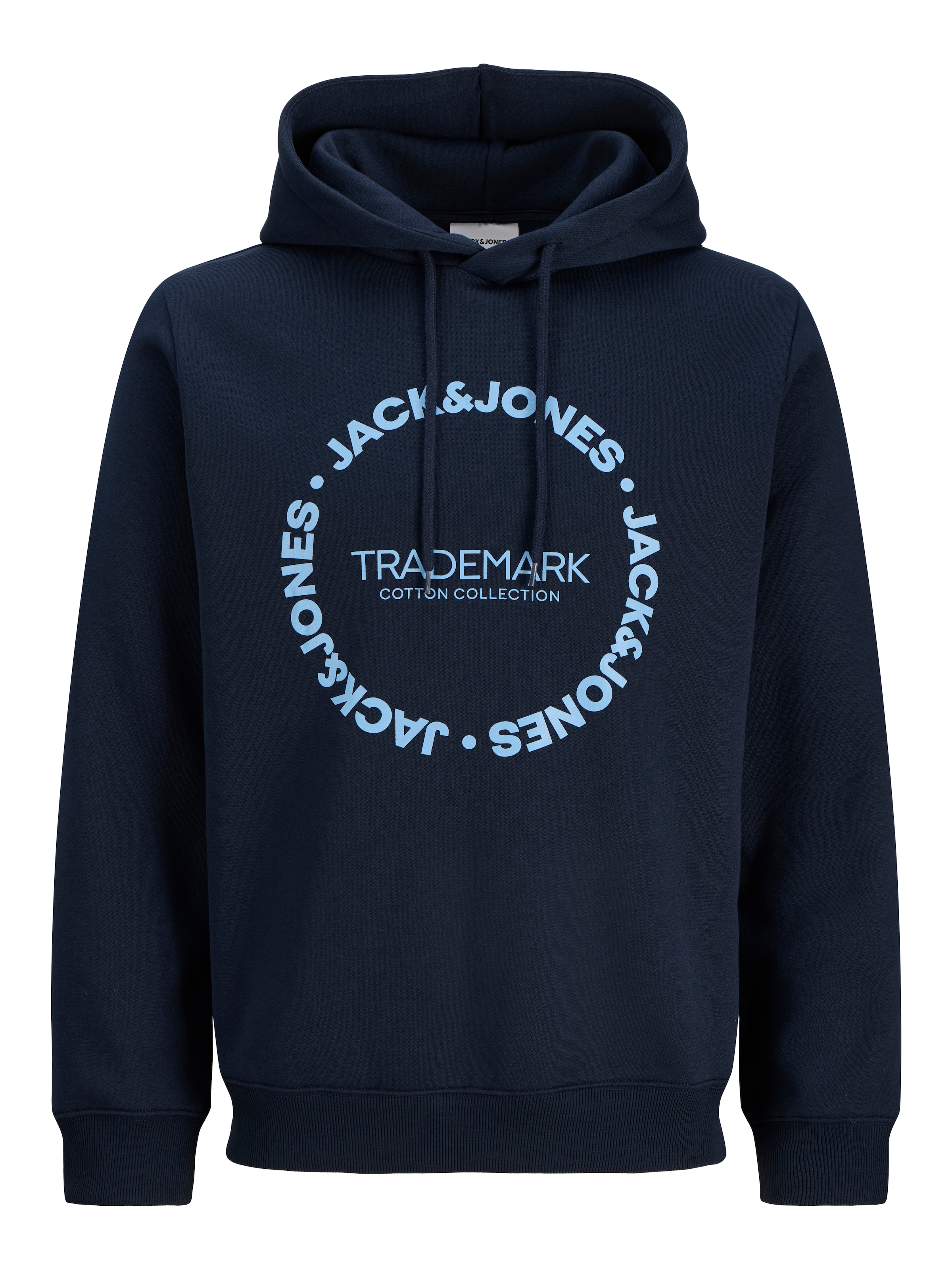 Image of Jack & Jones PlusSize Kapuzensweatshirt "JJBENSON SWEAT HOOD PLS", Materialmix, regular fit