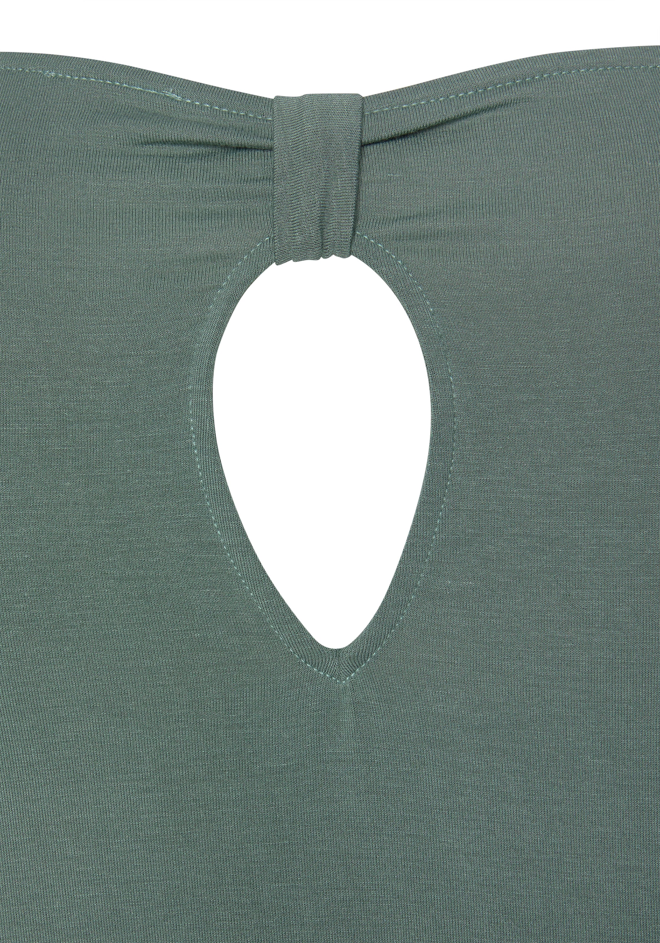 LASCANA 3/4-Arm-Shirt, (2er-Pack), mit kleinem Cut-Out im Nacken